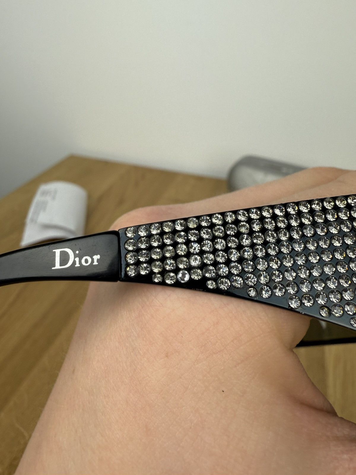 Dior × John Galliano × Vintage Swarovski Crystal PUNK SUNGLASSES Spring 2003 Size ONE SIZE - 9 Thumbnail