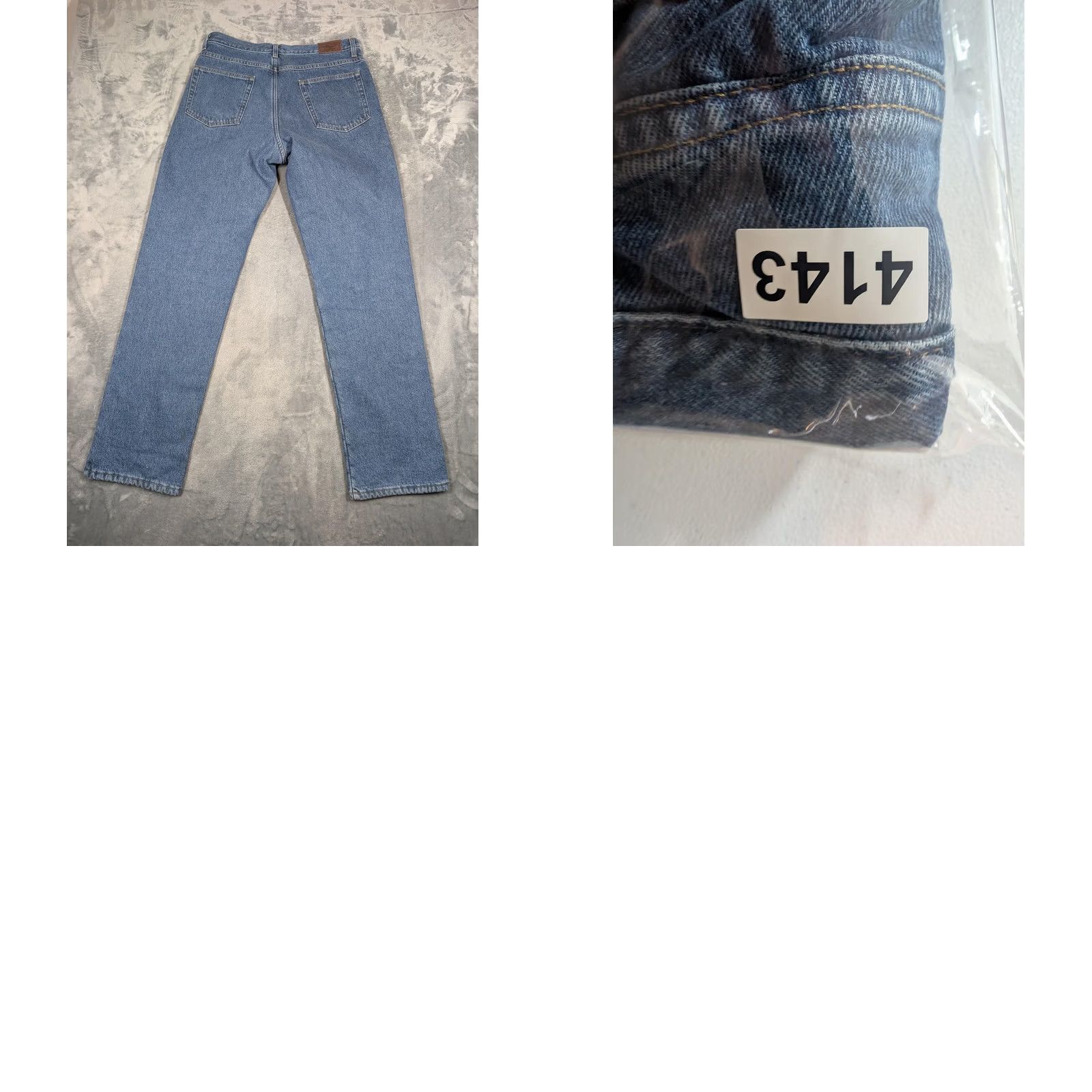 Vintage L.L. Bean Classic Fit Jeans Mens 33x32 Blue Fleece Lined Winter Denim Pants Straight 세 Size US 33 - 8 Thumbnail