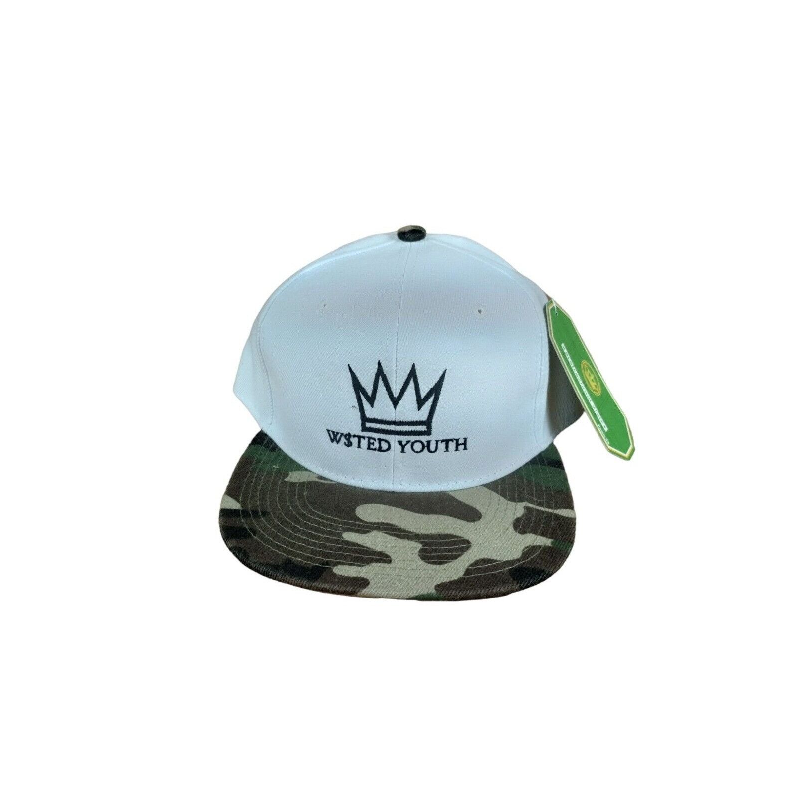 Other Crown Wsted Youth Classic Snapback Baseball Cap White and Ca Size ONE SIZE - 6 Thumbnail