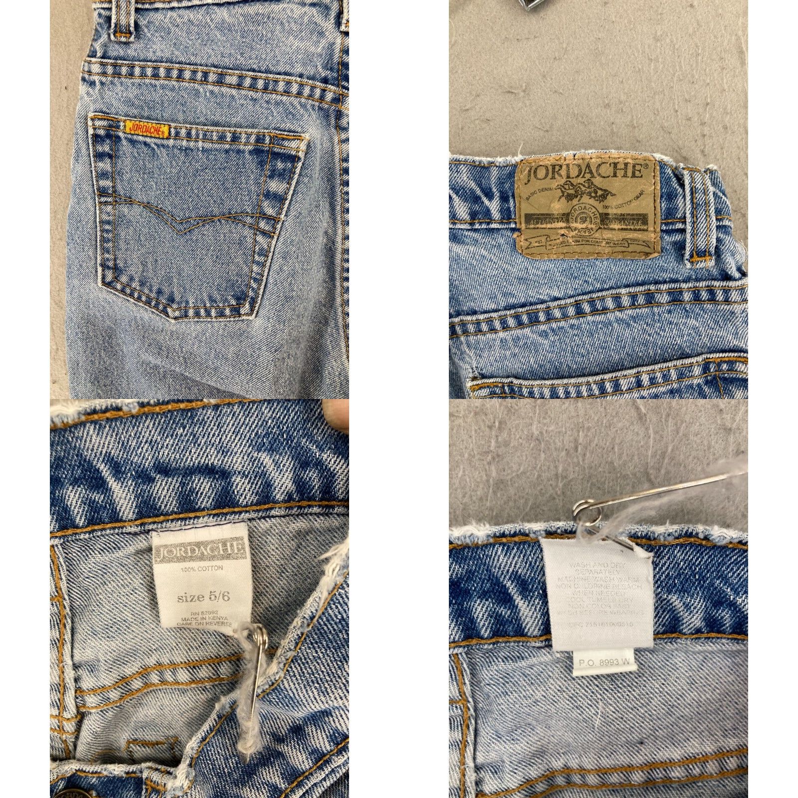 Jordache VINTAGE Jordache Jeans Tapered Womens 5 Medium Blue 90s Pattern: Solid 5-Pocket Denim 28in Inseam Mens/ Womens? Size 27" / US 4 / IT 40 - 8 Thumbnail