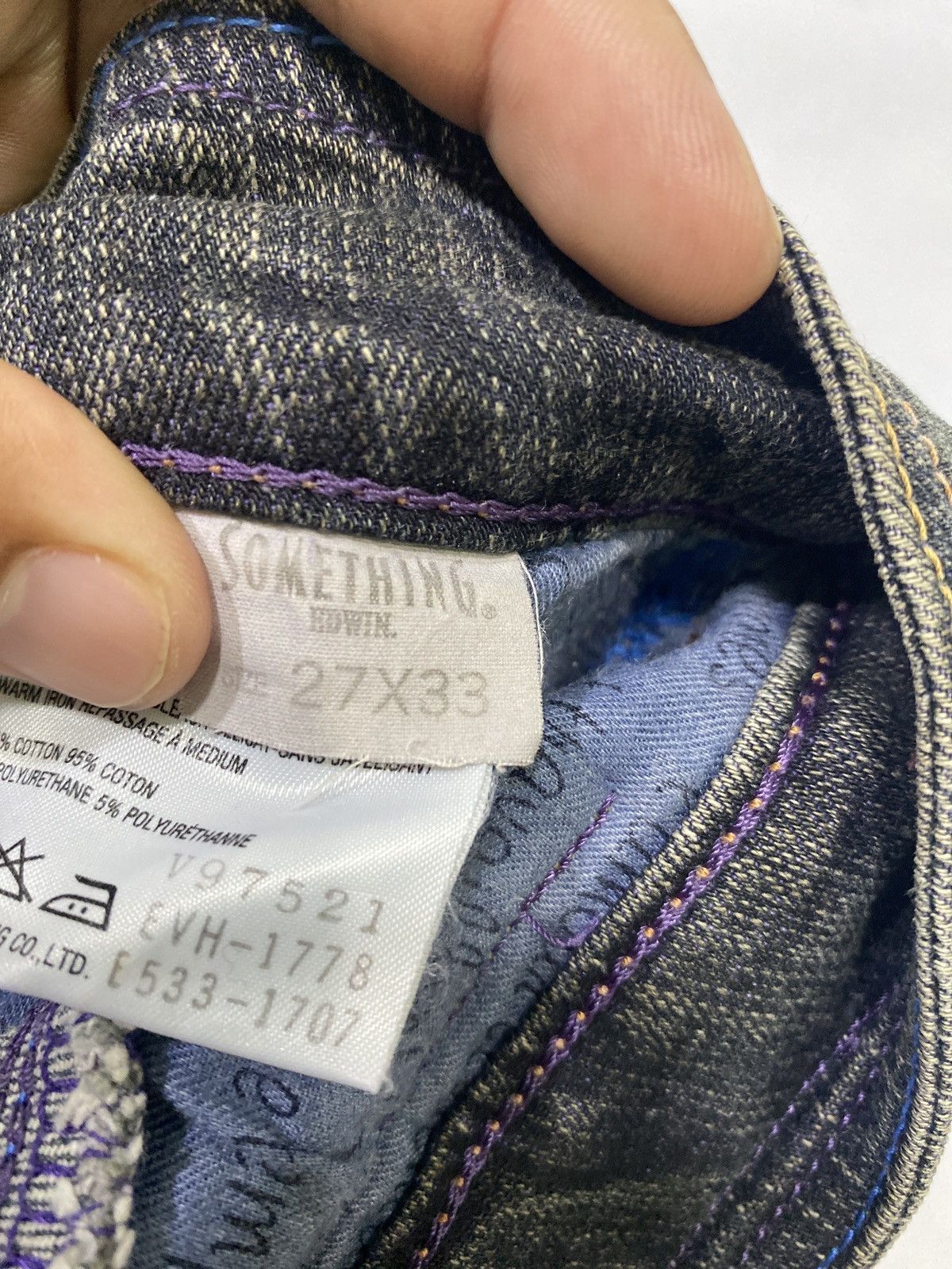 Edwin Japanese brand X something by edwin flare spiral jeans Size US 28 / EU 44 - 16 Thumbnail