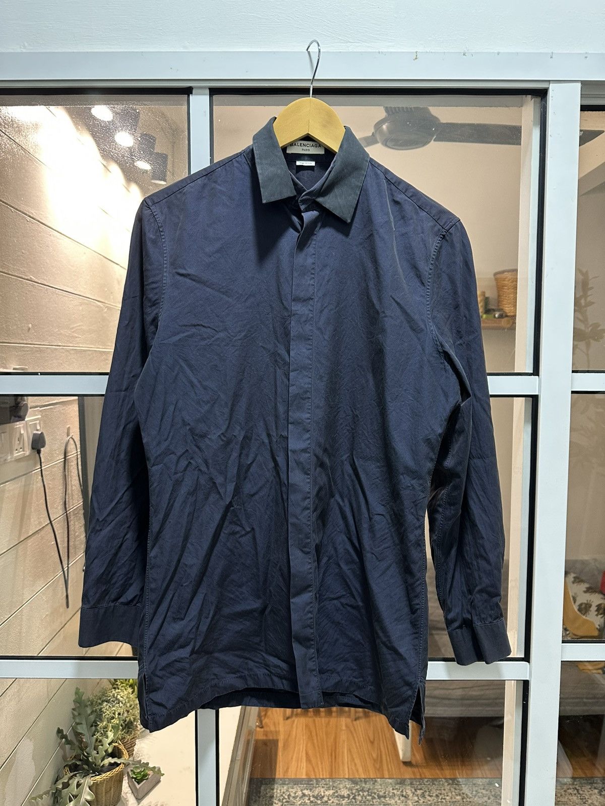 Balenciaga SS15 Balenciaga Broadcloth Double Collar (Alexander Wang) Size US M / EU 48-50 / 2 - 3 Thumbnail