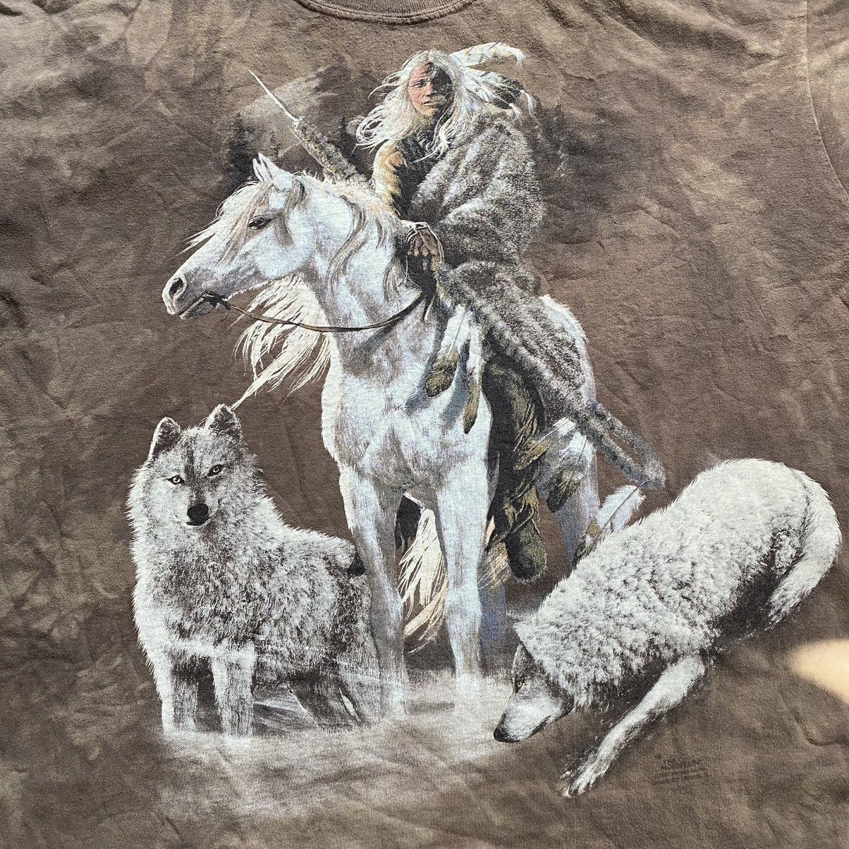 The Mountain VINTAGE THE MOUNTAIN INDIAN HORSES WOLF’S T SHIRT Size US XXL / EU 58 / 5 - 2 Thumbnail