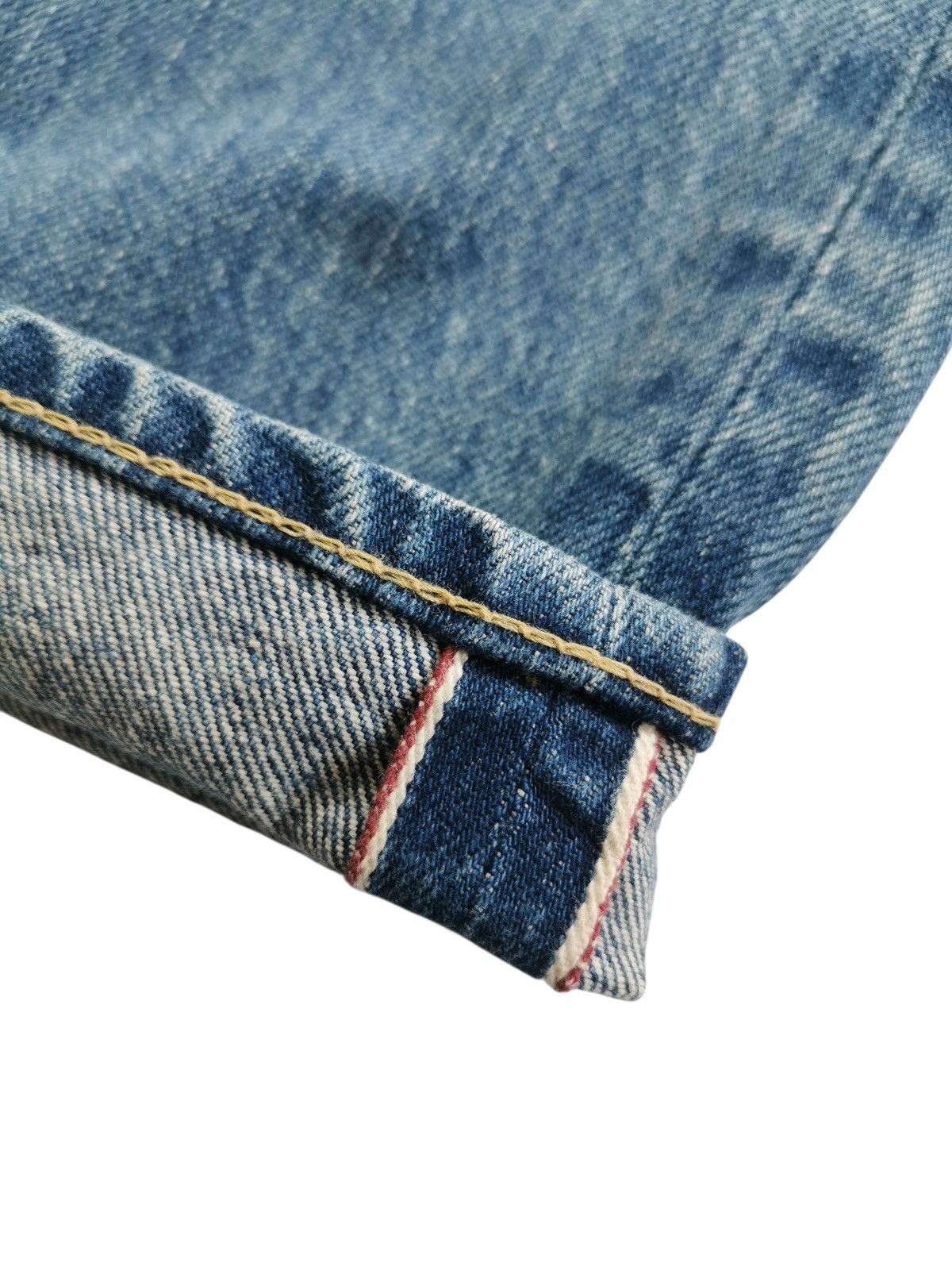 Vintage Dmg Selvedge Cropped Distressed Denim Jeans ♦️A864♦️ Size US 28 / EU 44 - 7 Thumbnail