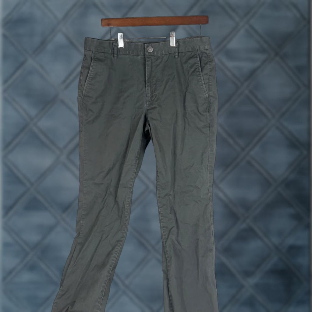 Bonobos Bonobos Pants Mens 33x32 Gray Tailored Chino Slim Casual Cotton Spandex Size US 33 - 1 Thumbnail