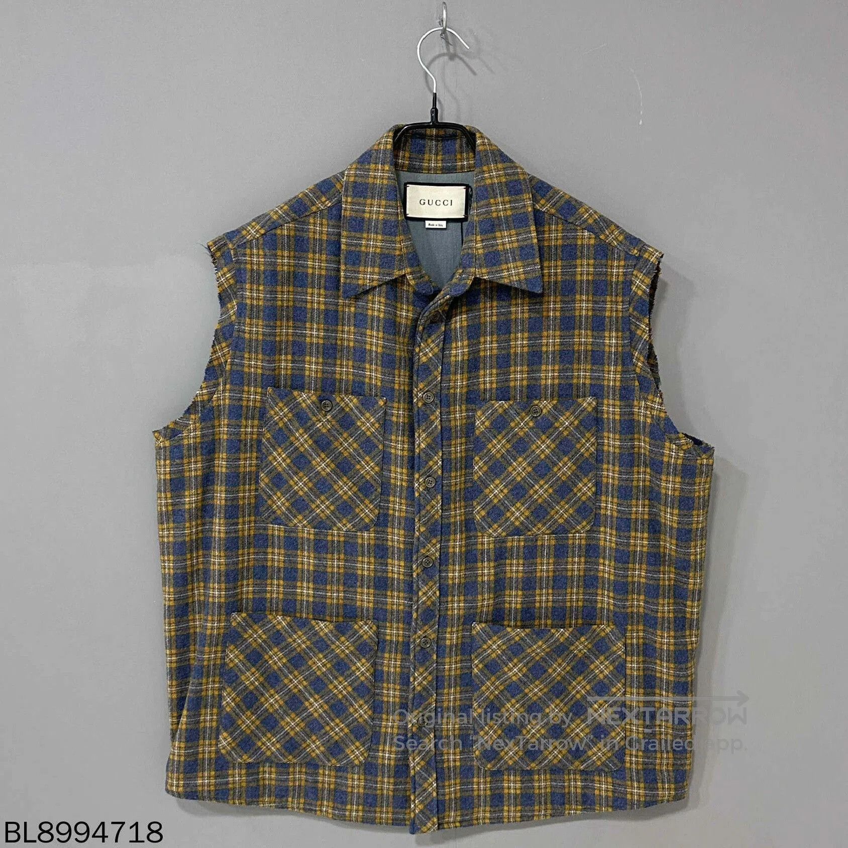 Gucci Gucci Belt Logo Plaid Wool Vest. Size US S / EU 44-46 / 1 - 1 Thumbnail