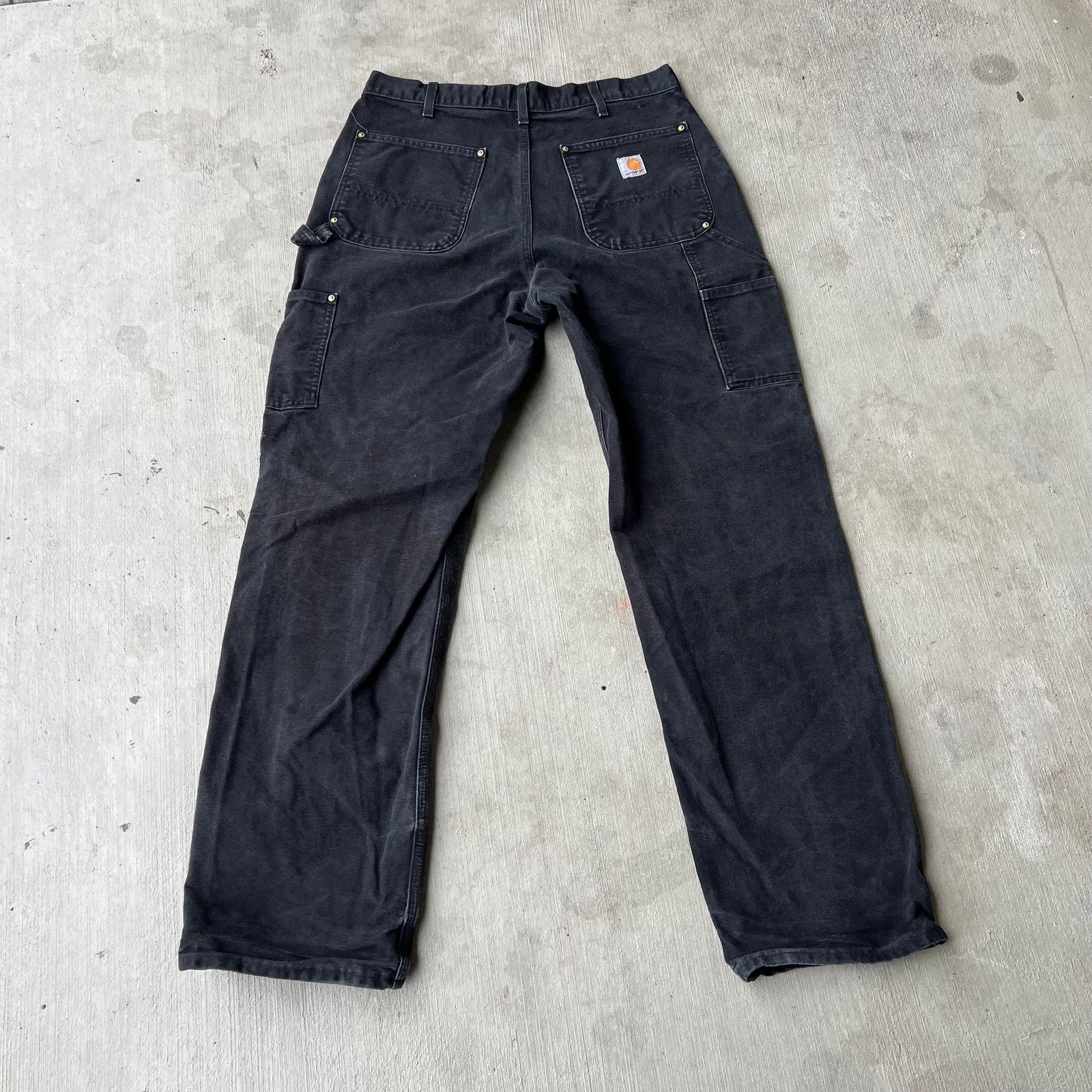 Carhartt × Vintage Carhartt black double knee work wear carpenter pants Size US 33 - 5 Thumbnail