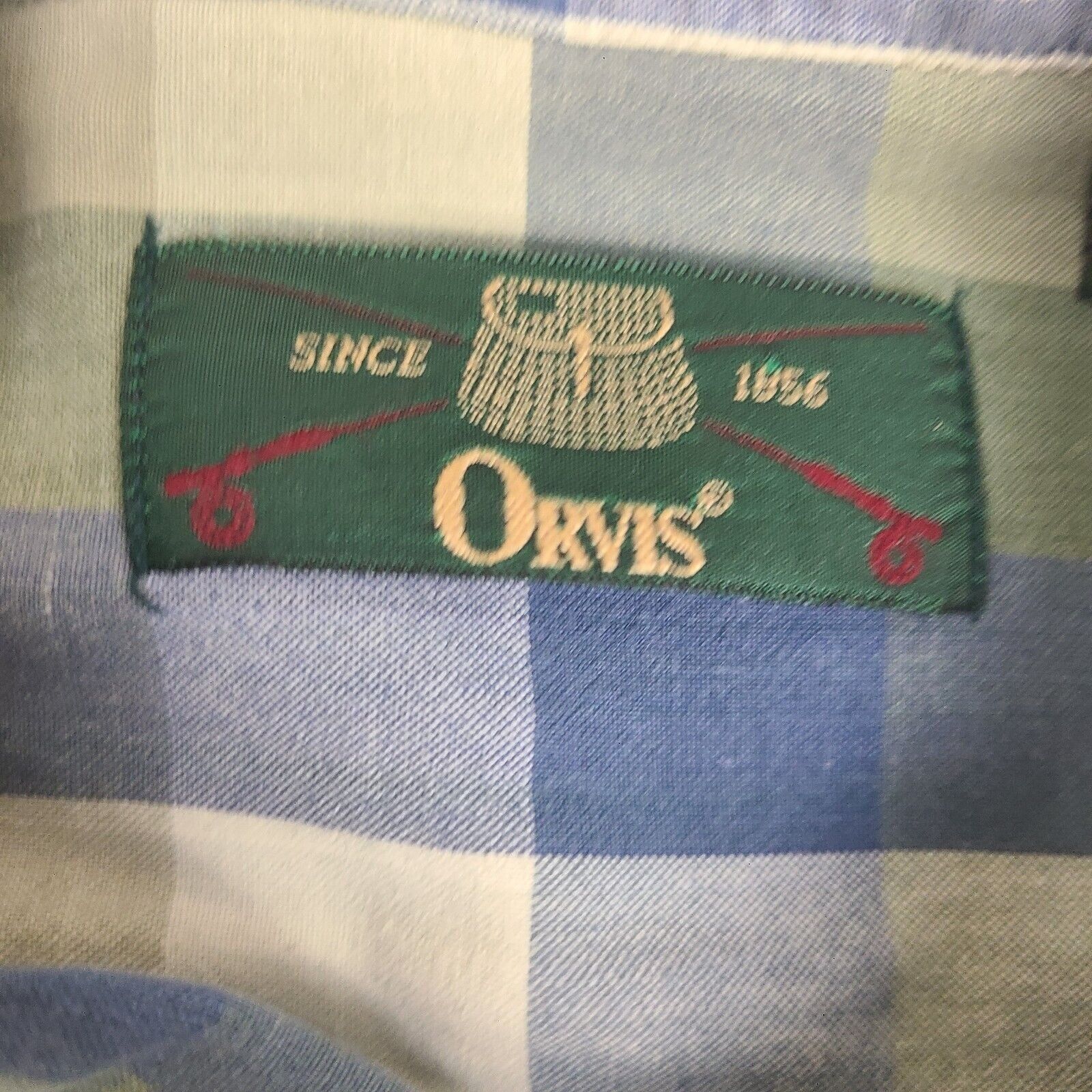 Orvis VTG ORVIS Shirt Mens X-Large Plaid Oxford Button Up Cotton L Size US XL / EU 56 / 4 - 2 Thumbnail