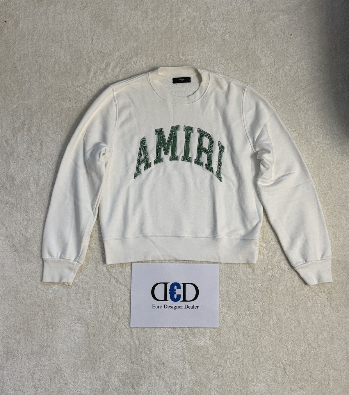 Amiri 💠Amiri💠 BANDANA SWEATER WHITE (L) Size US L / EU 52-54 / 3 - 1 Thumbnail