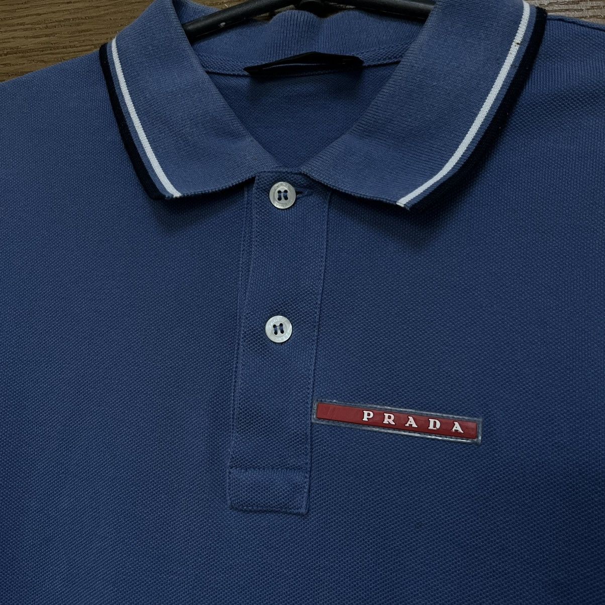 Prada Vintage Prada Polo T-Shirt Red Tab Size US L / EU 52-54 / 3 - 4 Thumbnail