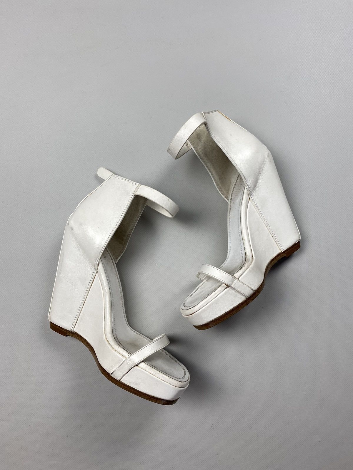 Rick Owens Rick Owens avant-garde ladies leather platform heels sandals Size US 9 / IT 39 - 1 Thumbnail