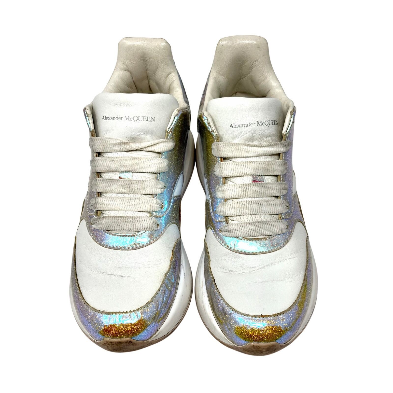 Alexander McQueen Alexander McQueen Holographic Sneakers Size US 7.5 / IT 37.5 - 2 Thumbnail
