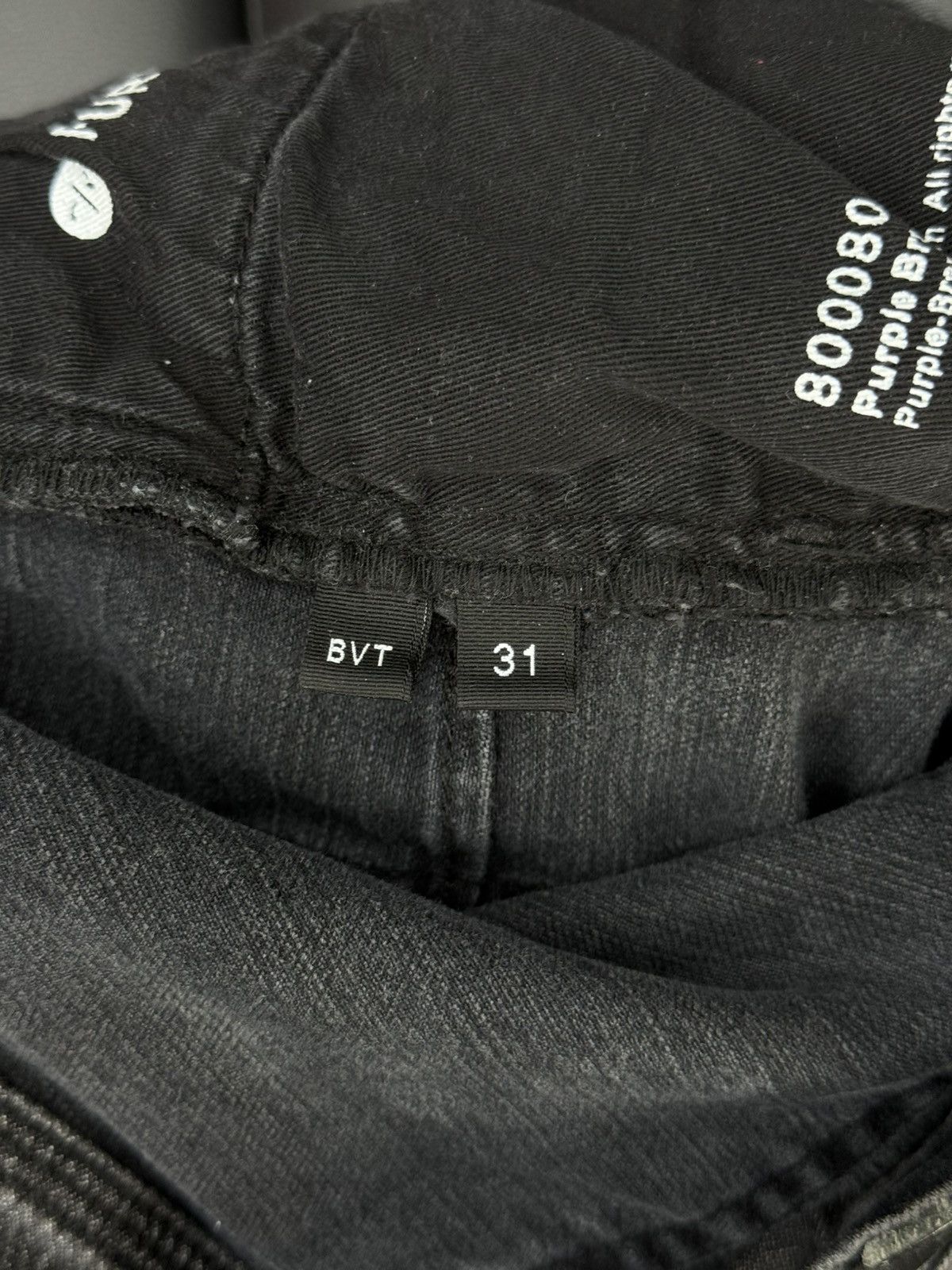 Purple Brand Purple Brand Black Skinny Jeans Ripped Style Size 31 Size US 31 - 14 Thumbnail