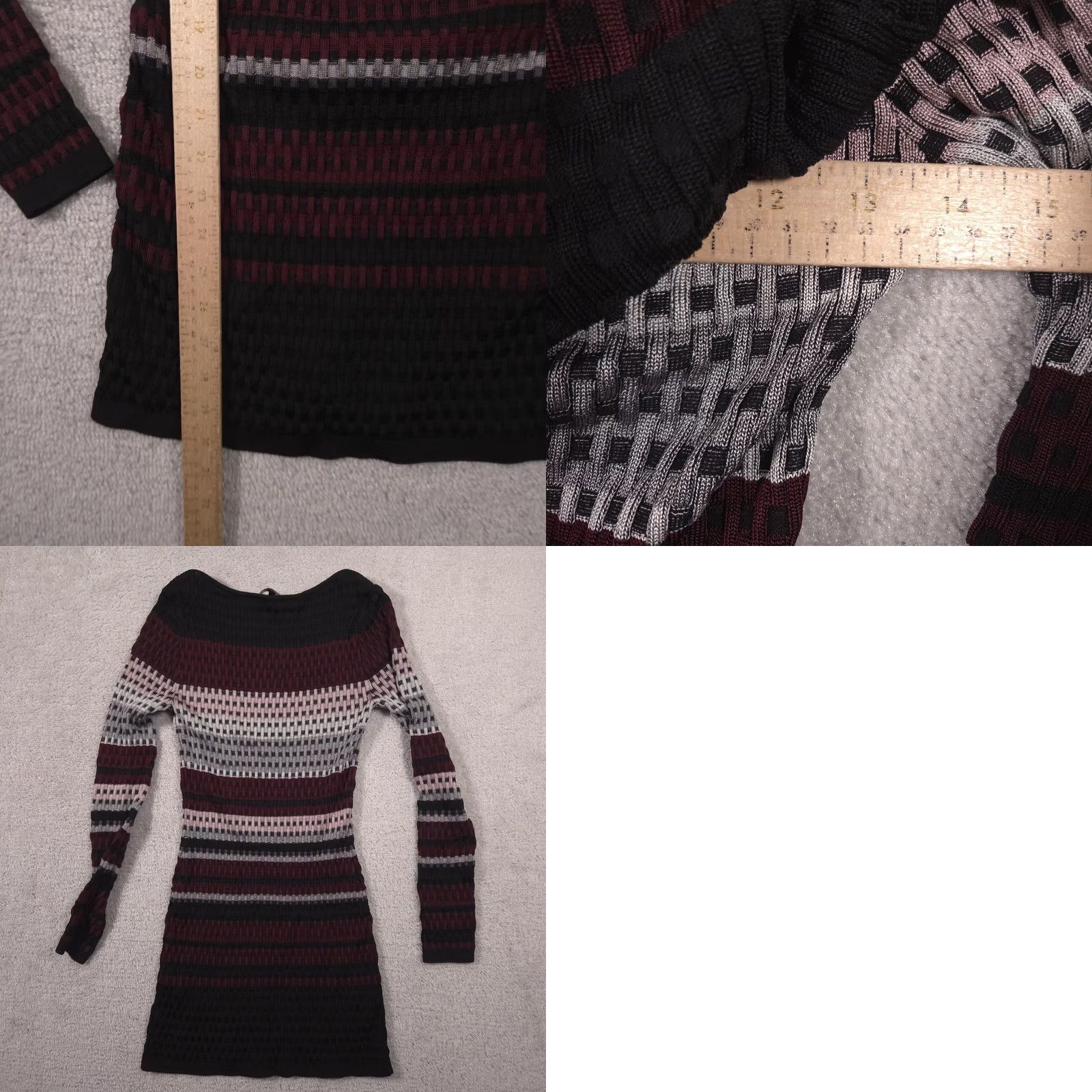 White House Black Market White House Black Market Sweater Tunic Womens S Multicolor Boat Neck Long Sleeve Size S / US 4 / IT 40 - 8 Thumbnail