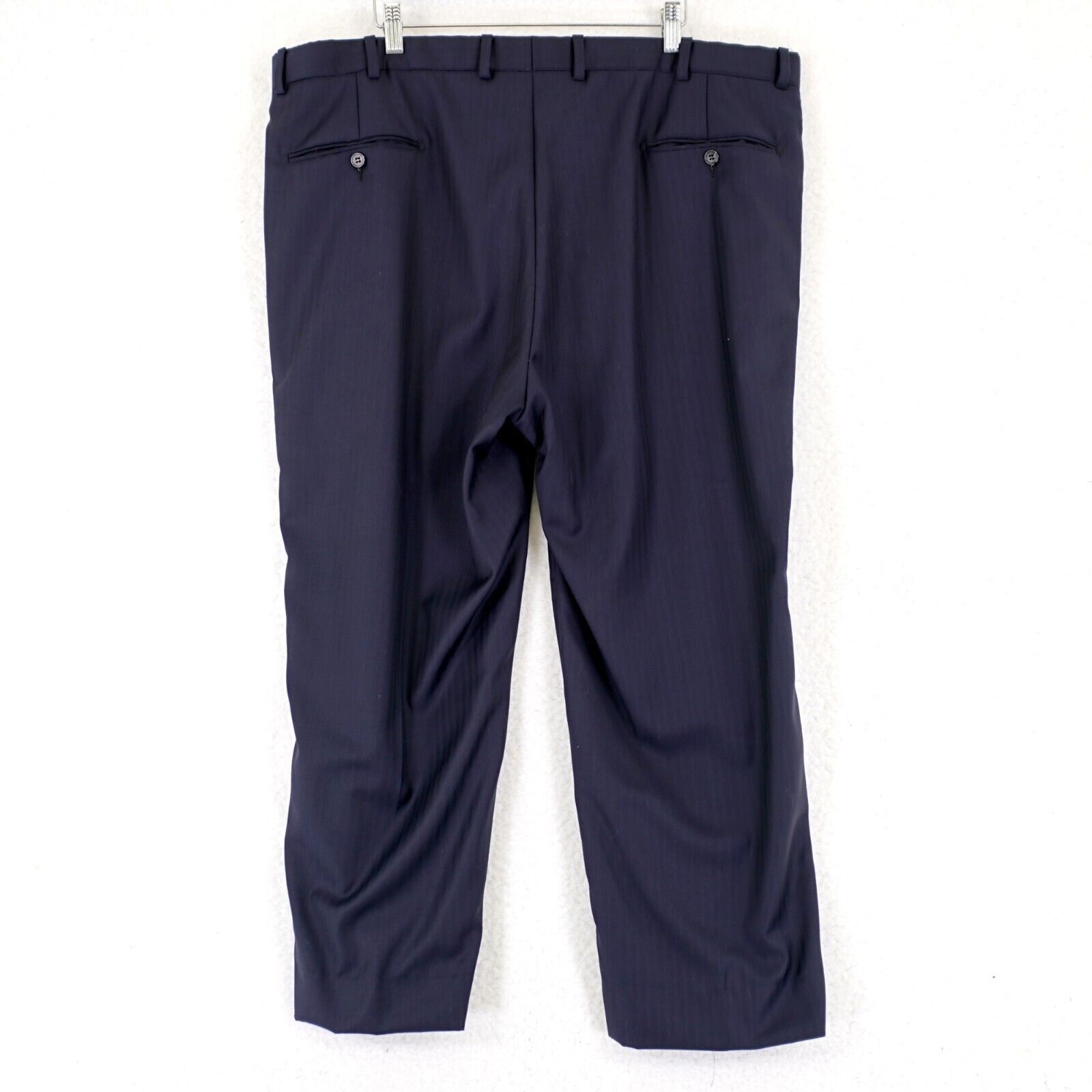 Hart Schaffner Marx Hart Schaffner Marx Gold Trumpeter 42/26 Wool Blue High Rise Size 42S - 4 Thumbnail