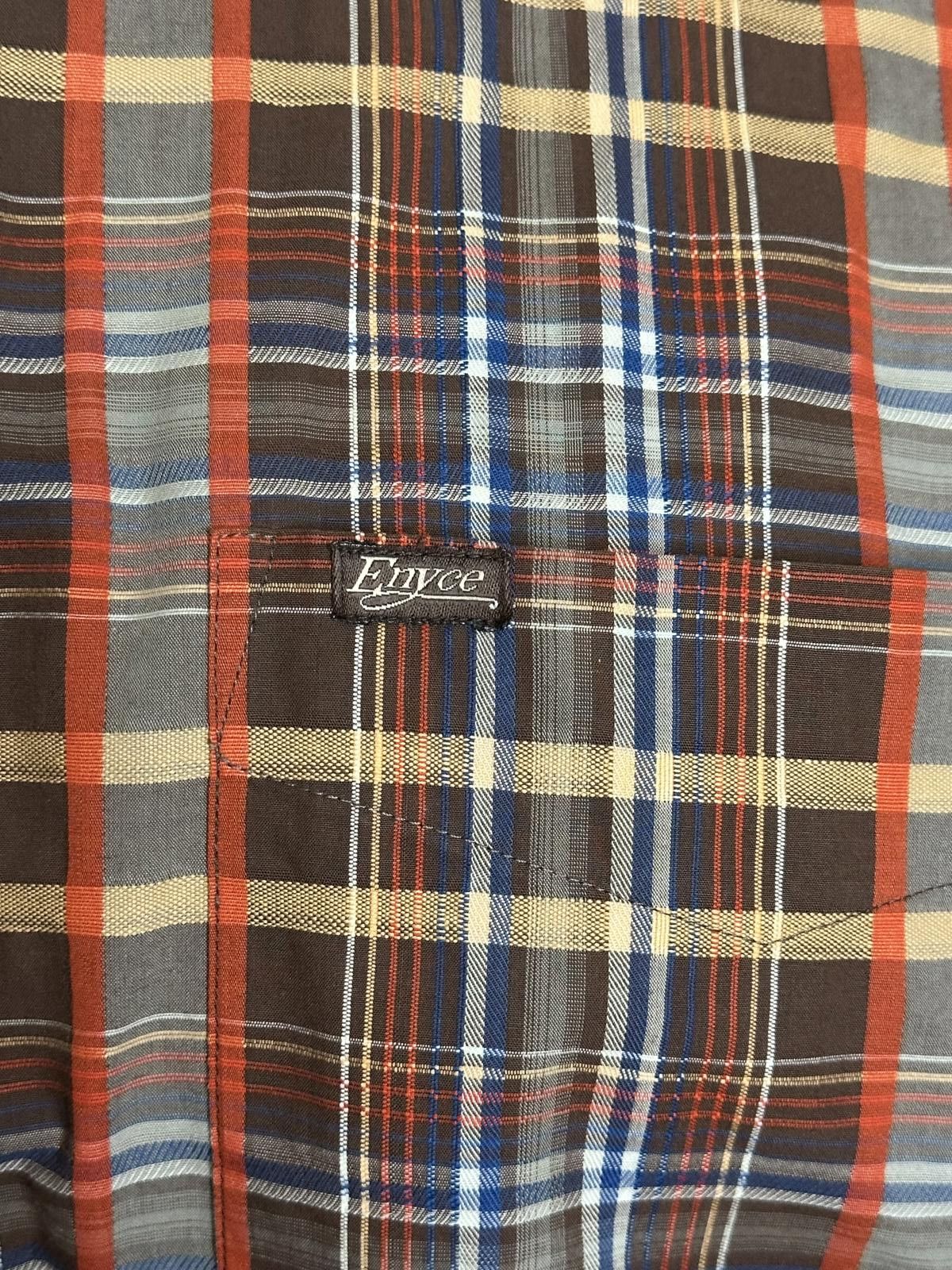 Enyce Vintage Enyce Y2K brown plaid long sleeve button-up shirt Size US XXL / EU 58 / 5 - 7 Thumbnail