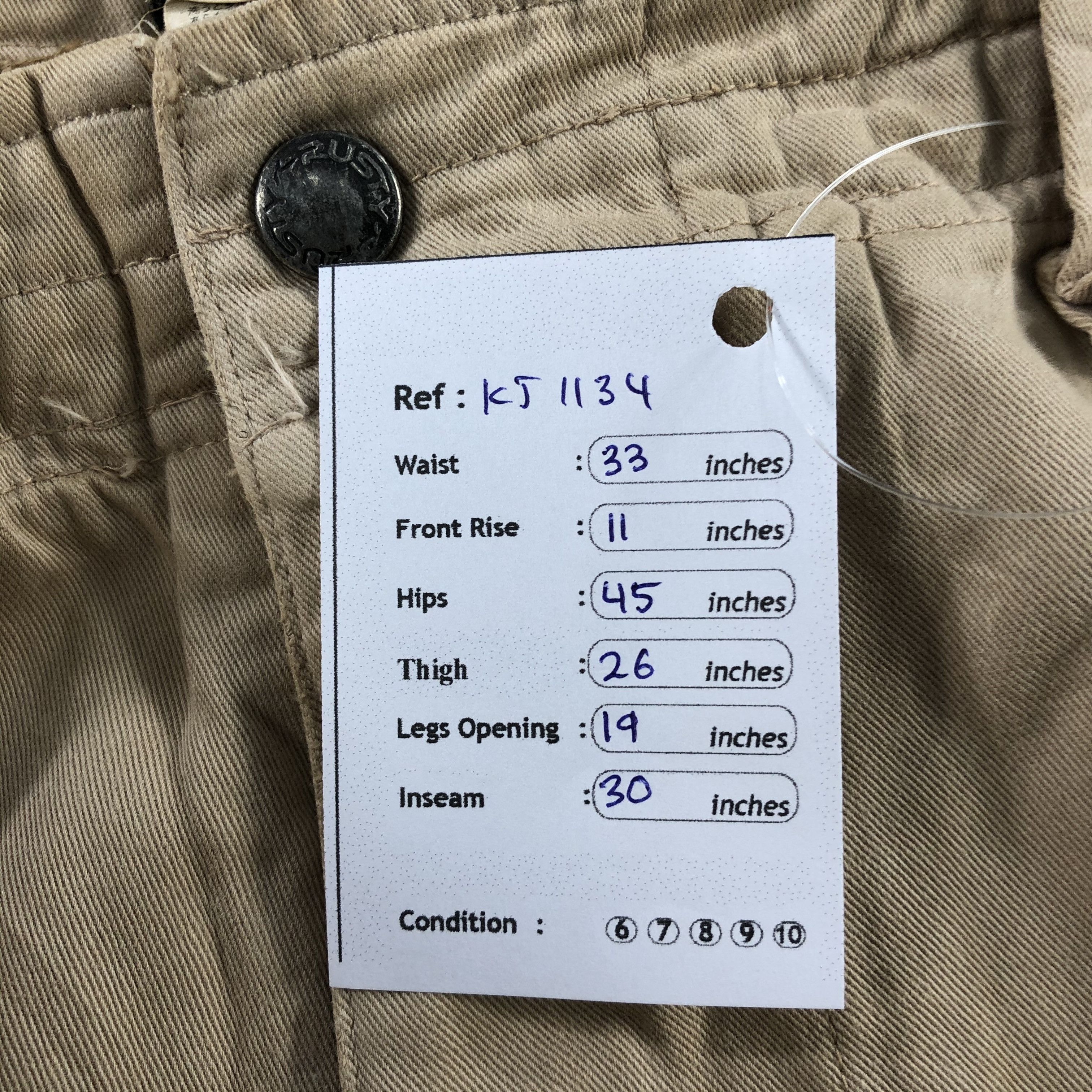 Rusty Rusty Cargo Pants Multi Pocket Tactical Trousers Size US 32 / EU 48 - 14 Thumbnail