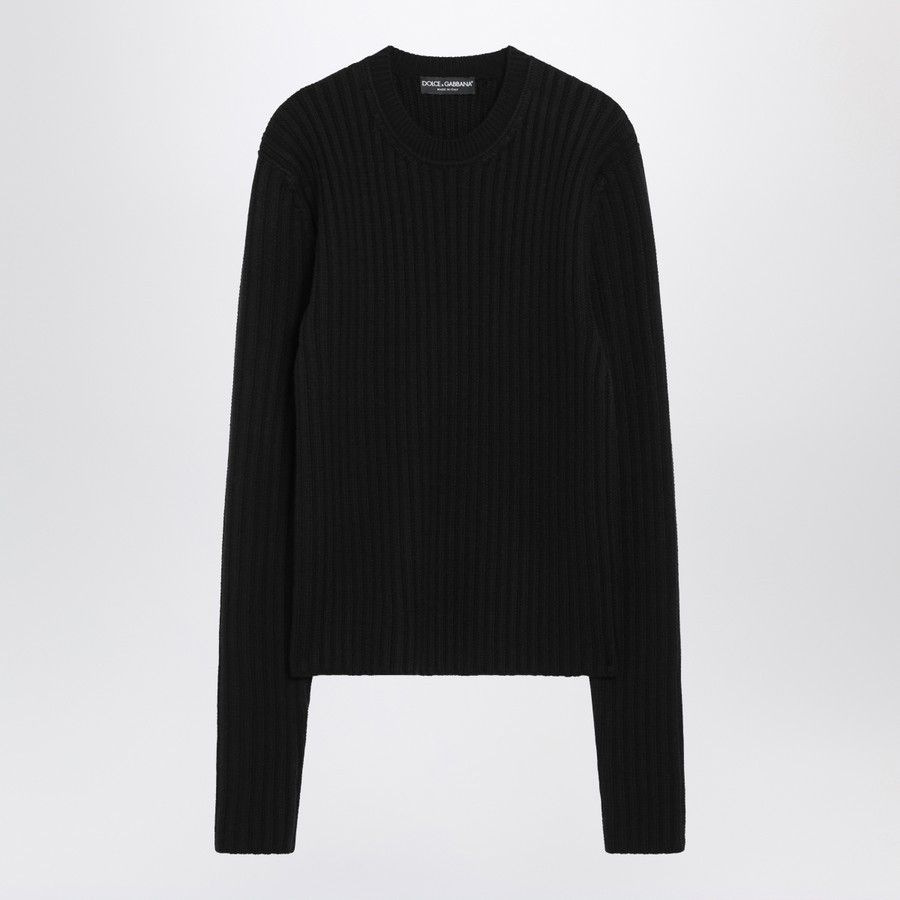 Dolce & Gabbana o1d2blof0226 Wool Sweater in Black Size US S / EU 44-46 / 1 - 1 Thumbnail