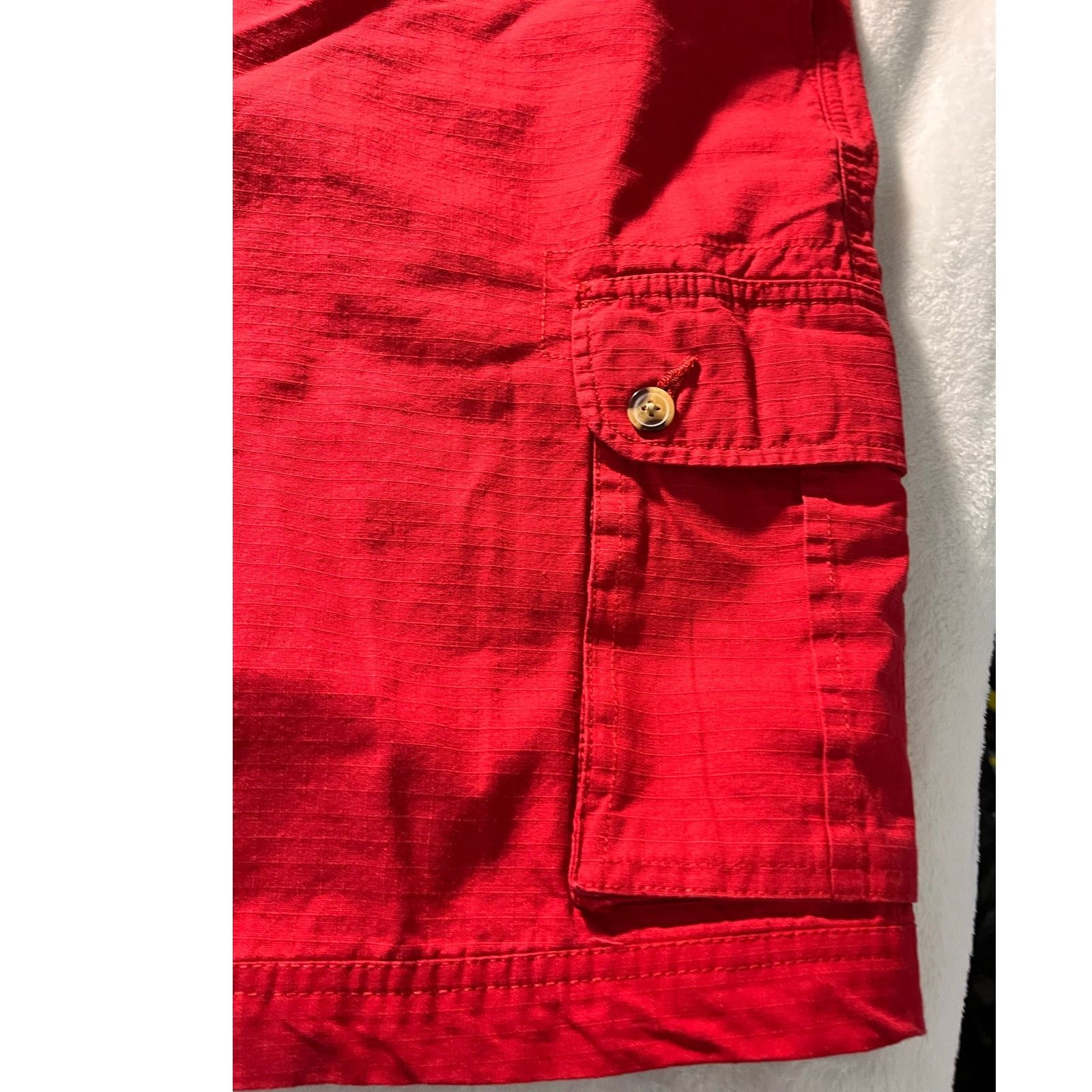 Haggar Haggar Men’s Red Cargo Shorts Size 38 100% Cotton Outdoor Size US 38 / EU 54 - 4 Thumbnail