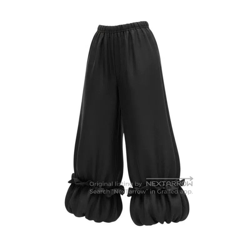 Comme des Garcons Comme des Garcons size XS Black vintage floral trousers Size 22" - 1 Thumbnail