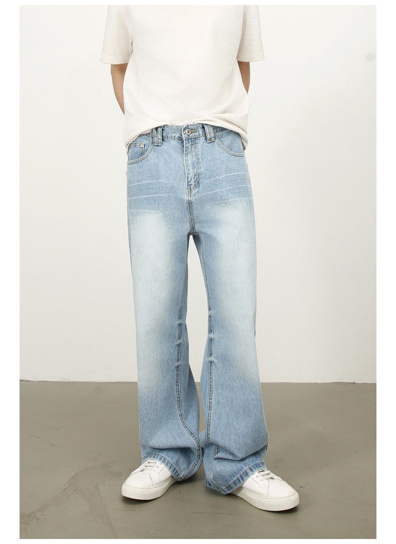 Japanese Brand × Jean American all-match retro distressed loose wide-leg jeans Size US 32 / EU 48 - 2 Thumbnail