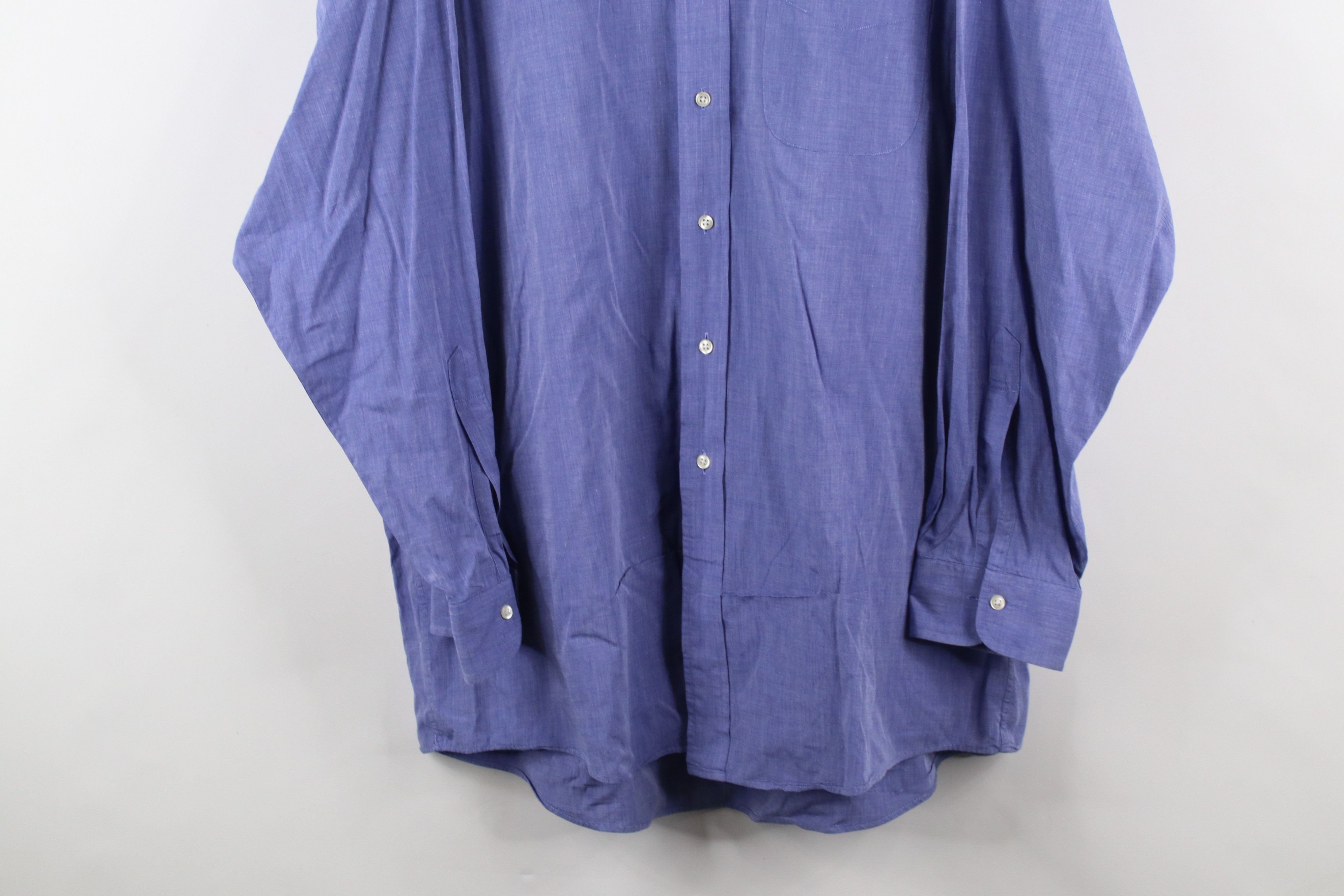 Brooks Brothers × Vintage Vintage 90s Brooks Brothers Cotton Button Down Shirt OCBD Size US M / EU 48-50 / 2 - 3 Thumbnail