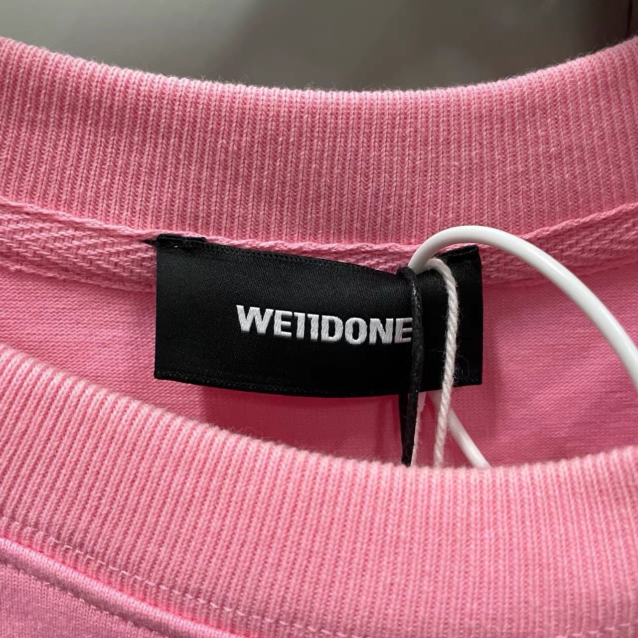 WE11DONE WE11DONE Pink Printed Logo Short Sleeve K28 Size US XS / EU 42 / 0 - 3 Thumbnail