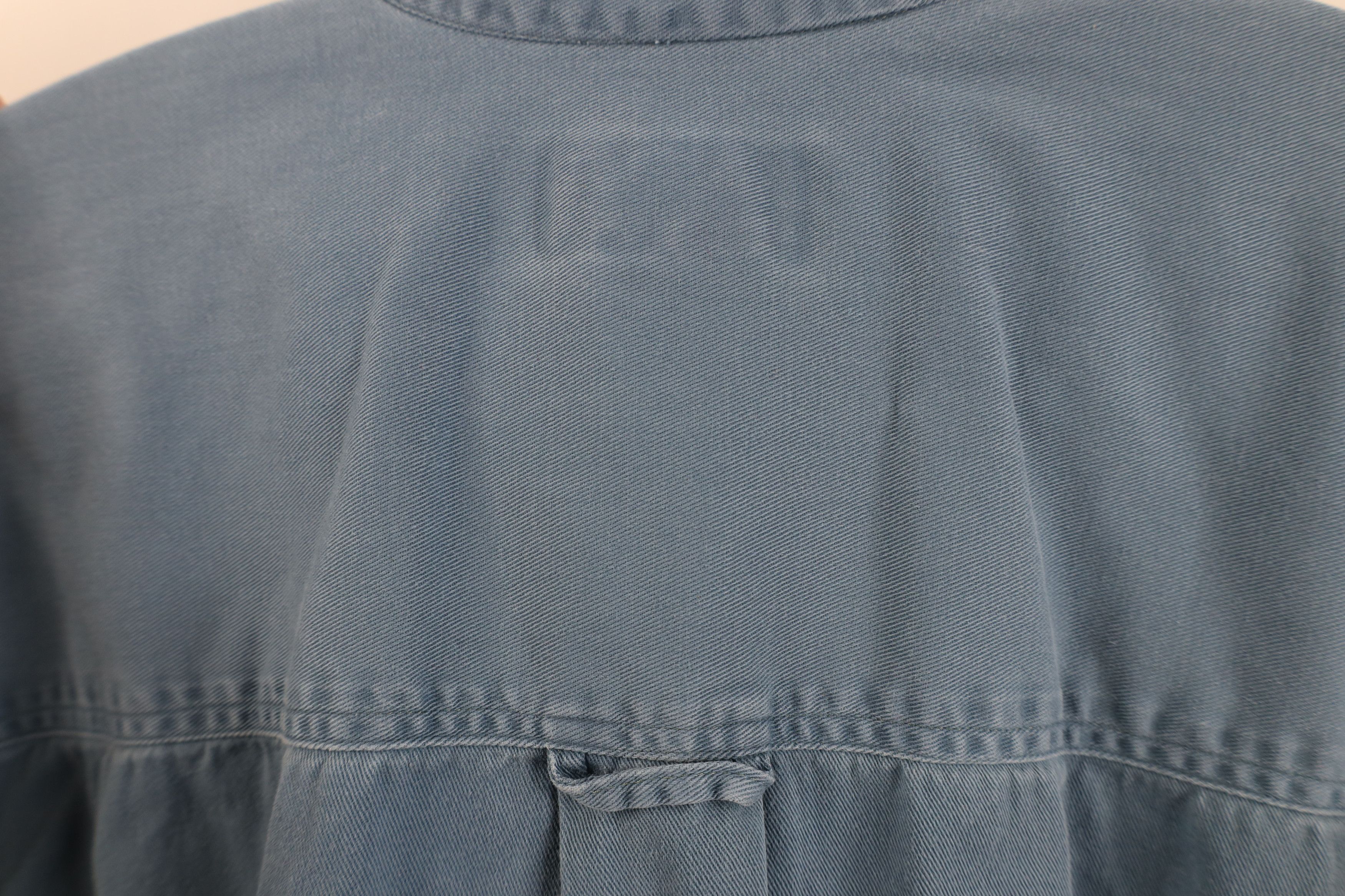 Eddie Bauer Vintage 90s Eddie Bauer Stonewash Twill Button Down Shirt Size US L / EU 52-54 / 3 - 10 Thumbnail
