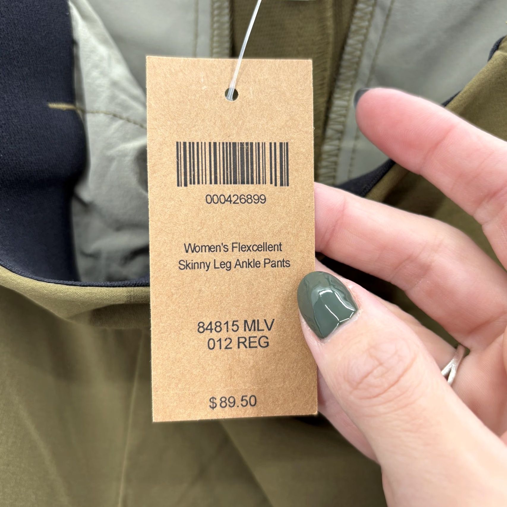 Duluth Trading Company Duluth Womens Pants Skinny Ankle 12 Green Nylon Spandex Stretch Pockets Zipper Travel Workwear Casual 27in Inseam Fatigue Flexcellent Size 34" / US 12 / IT 48 - 6 Thumbnail