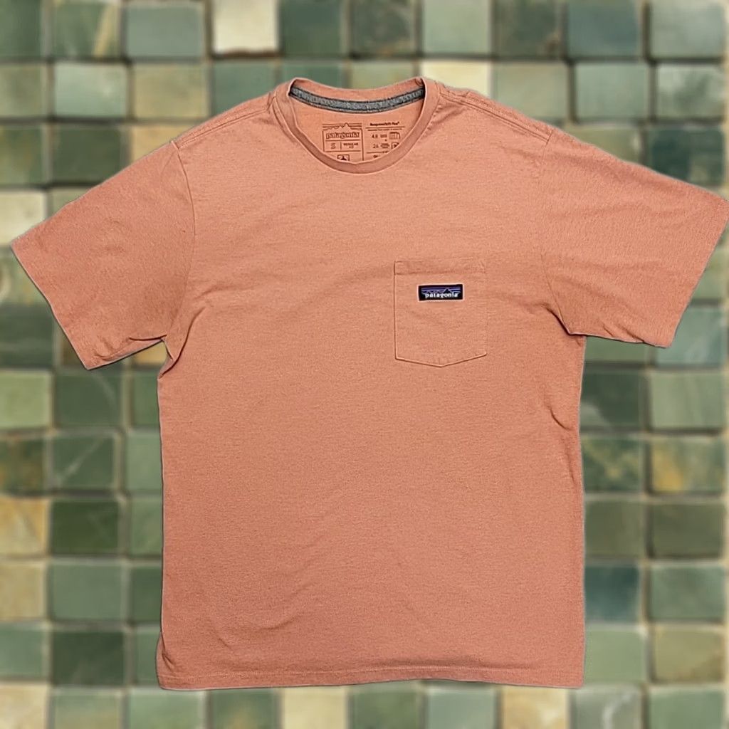 Patagonia Patagonia Shirt Men S Salmon Responsibili-tee Short Sleeve Recycled Fair Trade Shirt Mens S Pink Graphic Print Nature Outdoor 90s Style Size US S / EU 44-46 / 1 - 1 Thumbnail