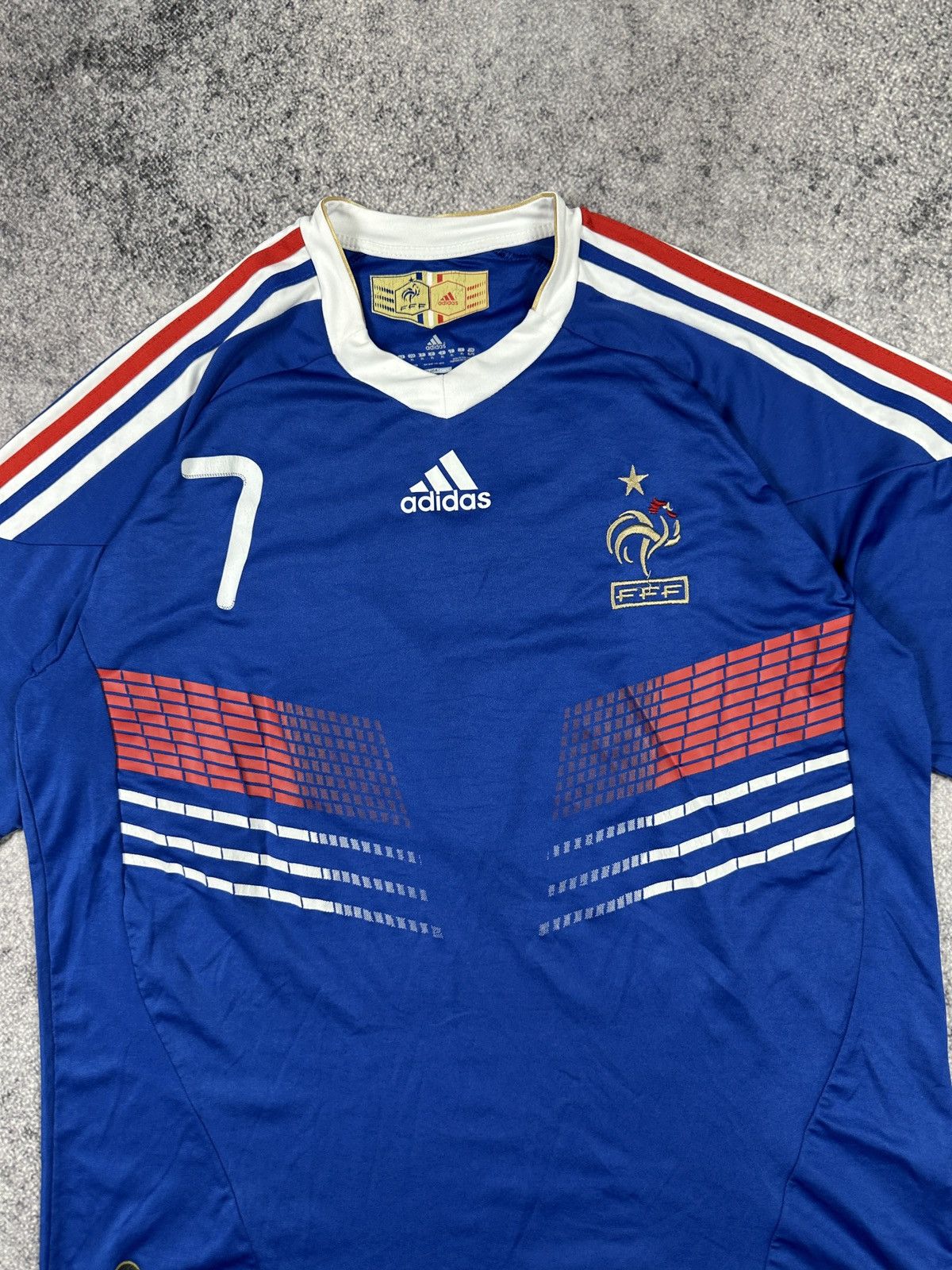 Vintage Vintage Adidas France 7 Ribery Soccer Jersey Style XL Rare Size US XL / EU 56 / 4 - 3 Thumbnail