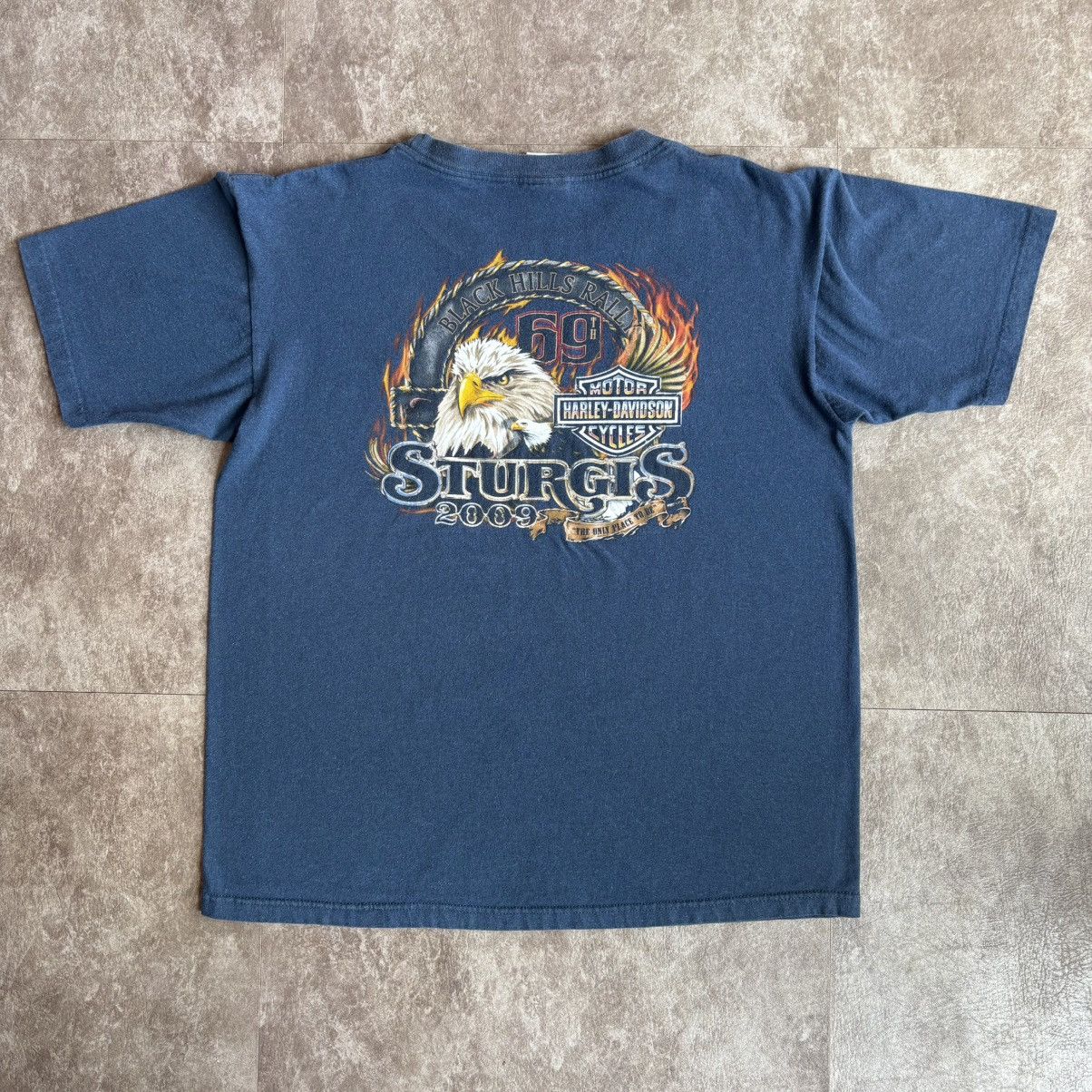 Harley Davidson Vintage Harley Davidson 2009 Sturgis South Dakota T Shirt Size US L / EU 52-54 / 3 - 2 Thumbnail