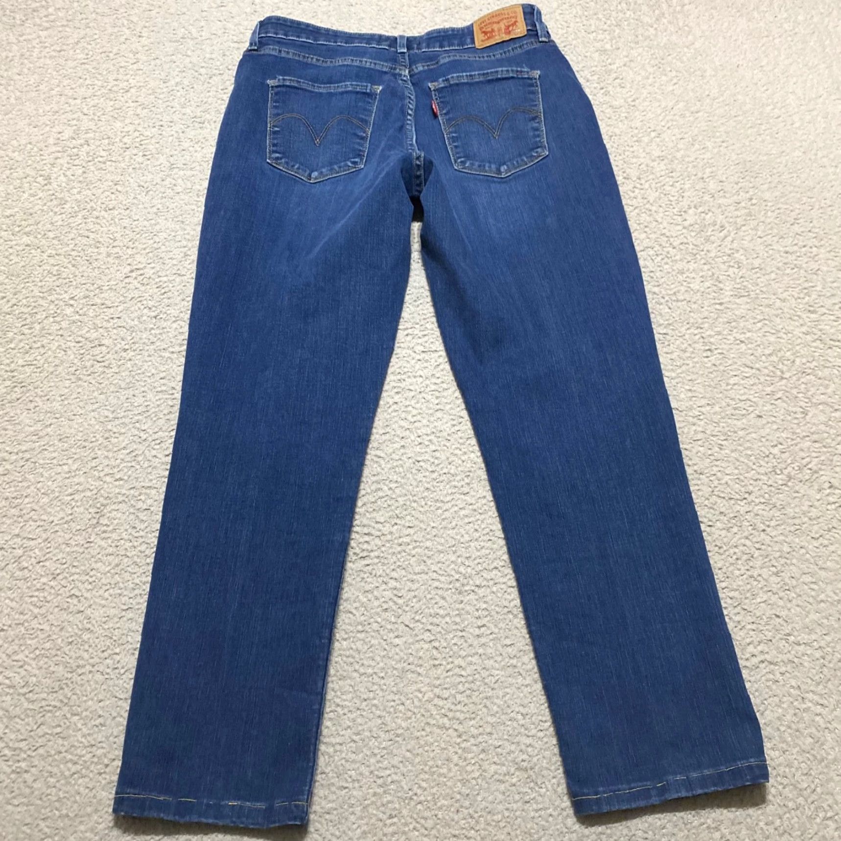 Levi's Levi's Womens Jeans Blue Denim Dark Wash Mid Rise Skinny Leg 30 Regular Pockets Stretch Cotton Blend Spandex Denim Inseam 25 Vintage No Mens Womens Size 28" / US 6 / IT 42 - 2 Thumbnail