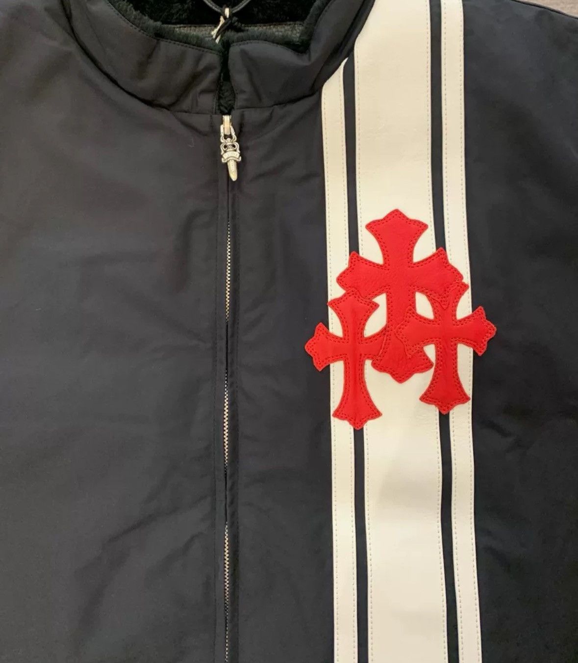 Chrome Hearts Red leather cross patch cobra racing jacket Size US S / EU 44-46 / 1 - 3 Thumbnail