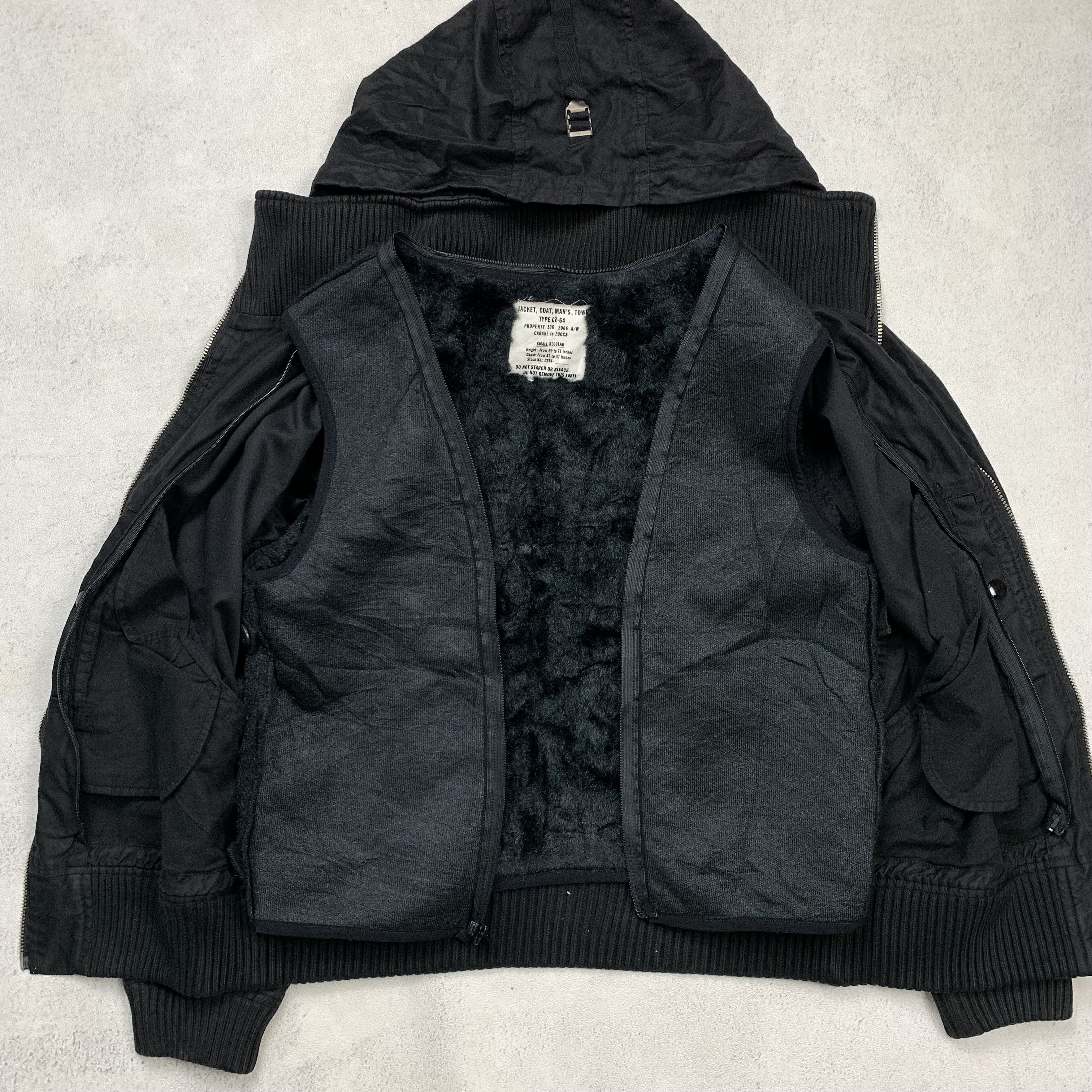 CABANE de ZUCCa CABANE de ZUCCA CZ-74 A/W 2006 Hidden Hoodie Bono Jacket Size US S / EU 44-46 / 1 - 7 Thumbnail