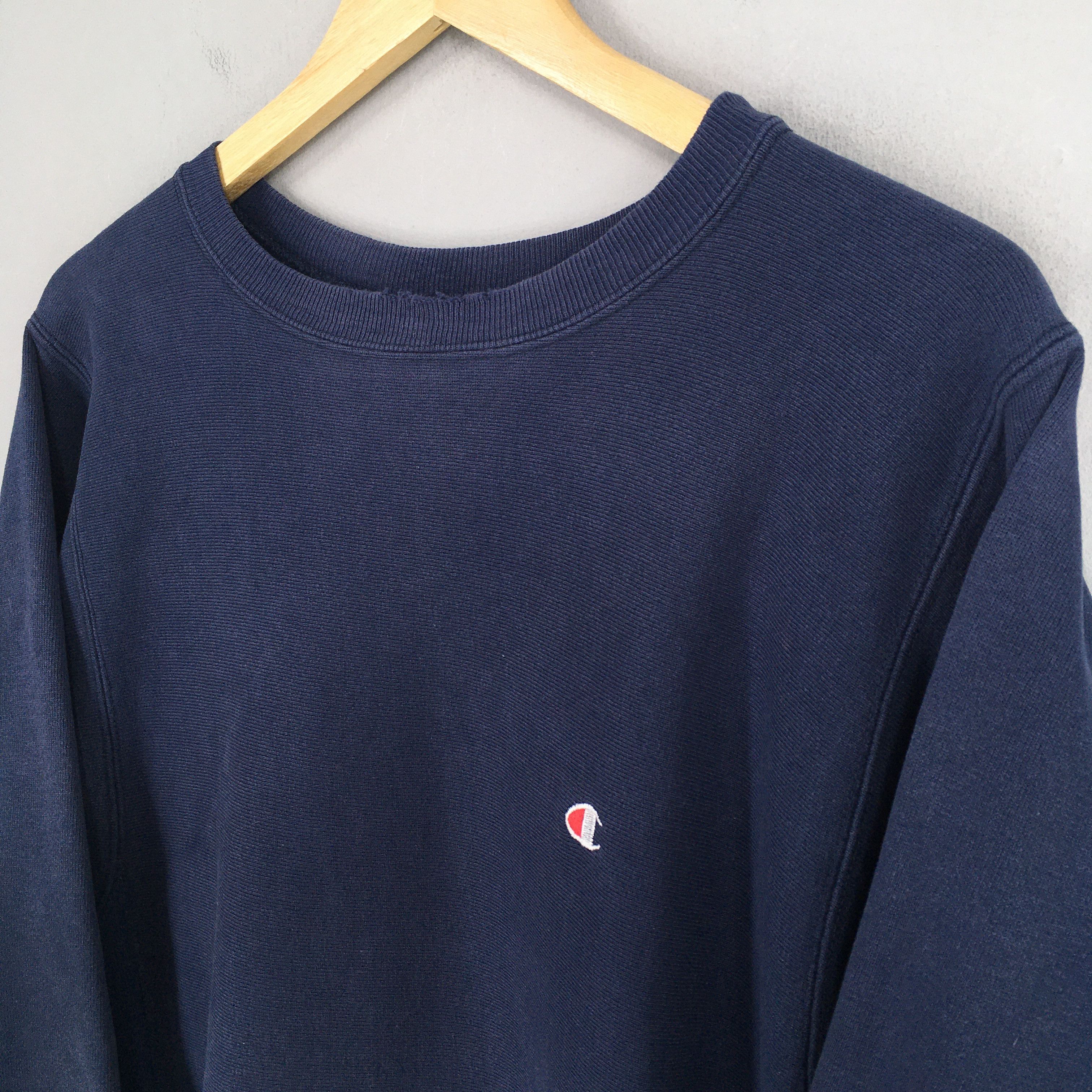 Champion × Vintage Vintage Champion Reverse Weave Blue Sweatshirt Medium Size US M / EU 48-50 / 2 - 3 Thumbnail