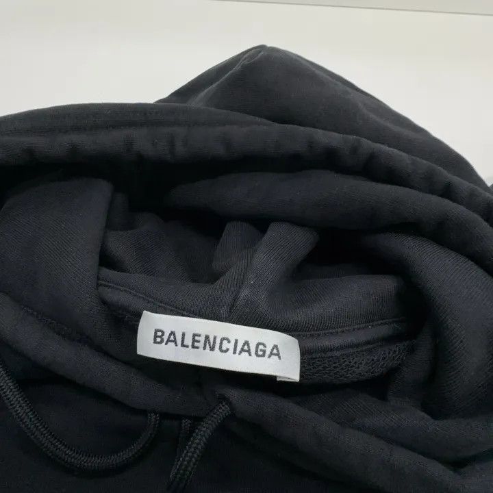 Balenciaga Balenciaga Logo Print Casual Hoodie for Women 0079-2507 Size S / US 4 / IT 40 - 3 Thumbnail