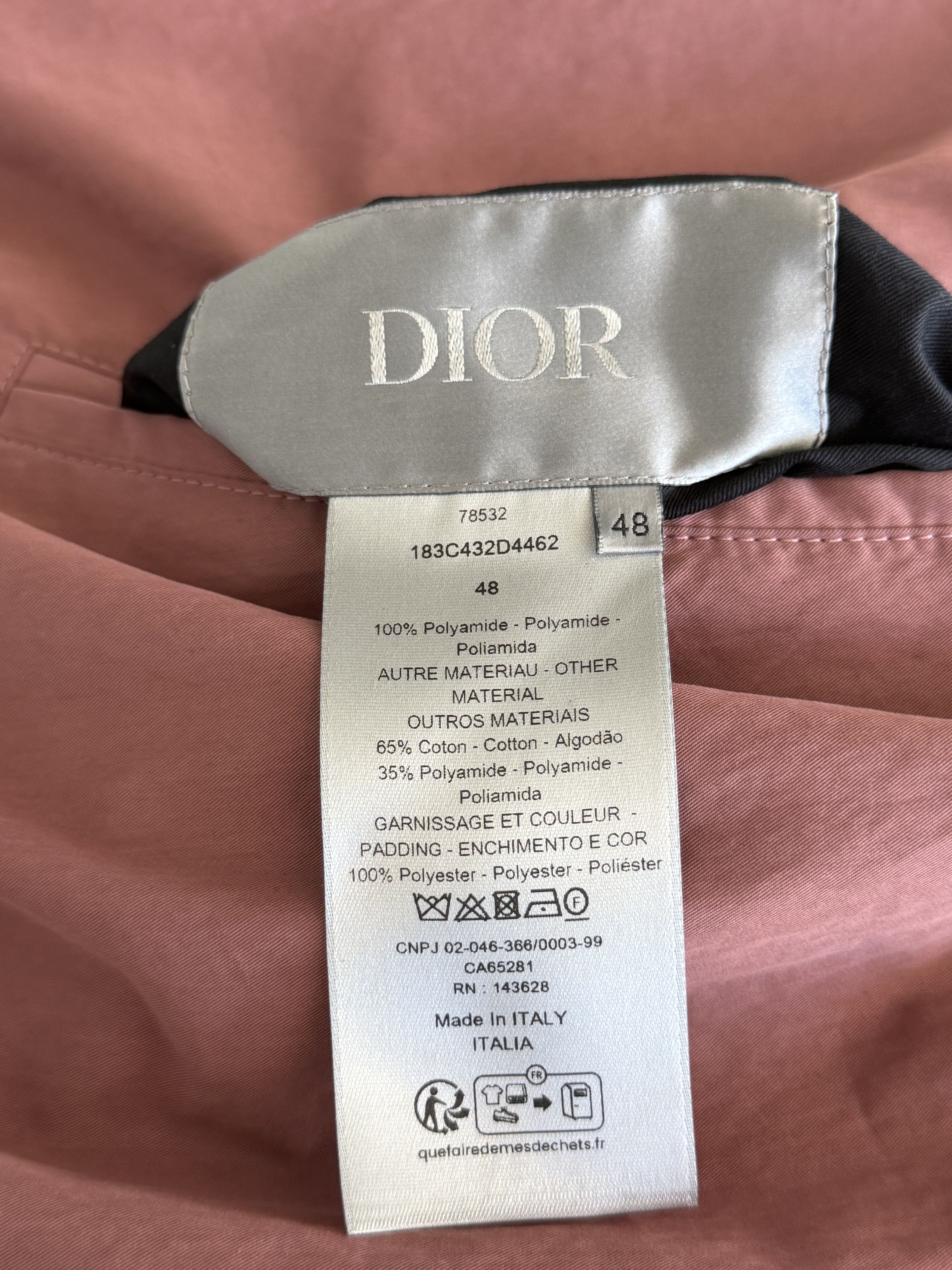 Dior Dior Burgundy Oblique Reversible Bomber Jacket Size US M / EU 48-50 / 2 - 5 Thumbnail