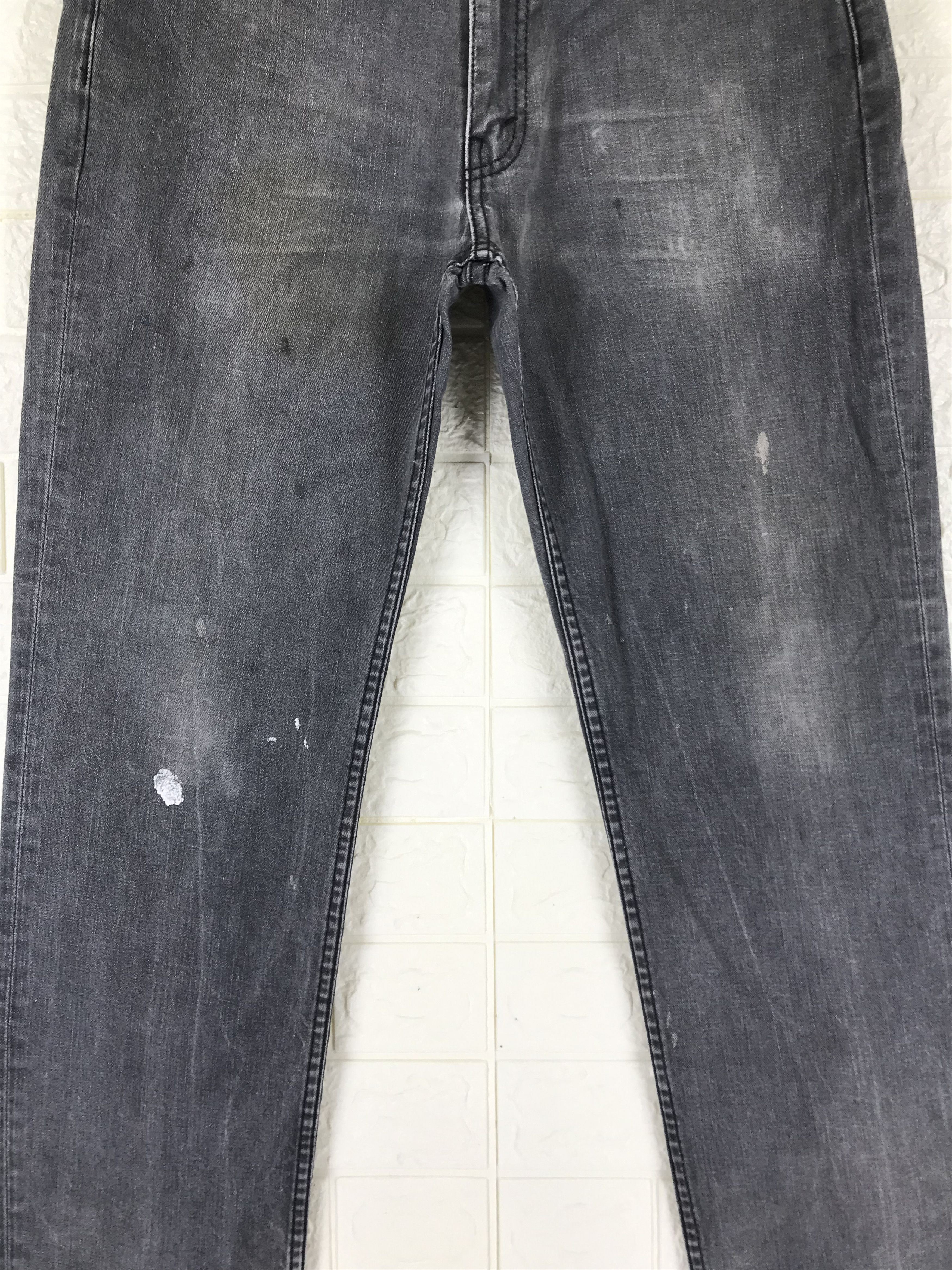 Levi's Vintage Levi's 514 Faded Black Jeans Straight Fit Denim Size US 34 / EU 50 - 3 Thumbnail