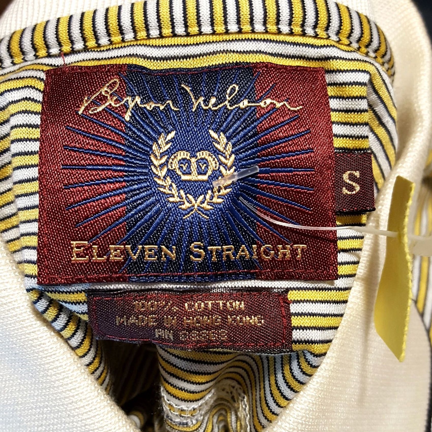 Vintage VINTAGE Byron Nelson Polo Shirt Striped Yellow Mens Small Short Sleeve Golf 90s Retro Athletic Size US S / EU 44-46 / 1 - 6 Thumbnail
