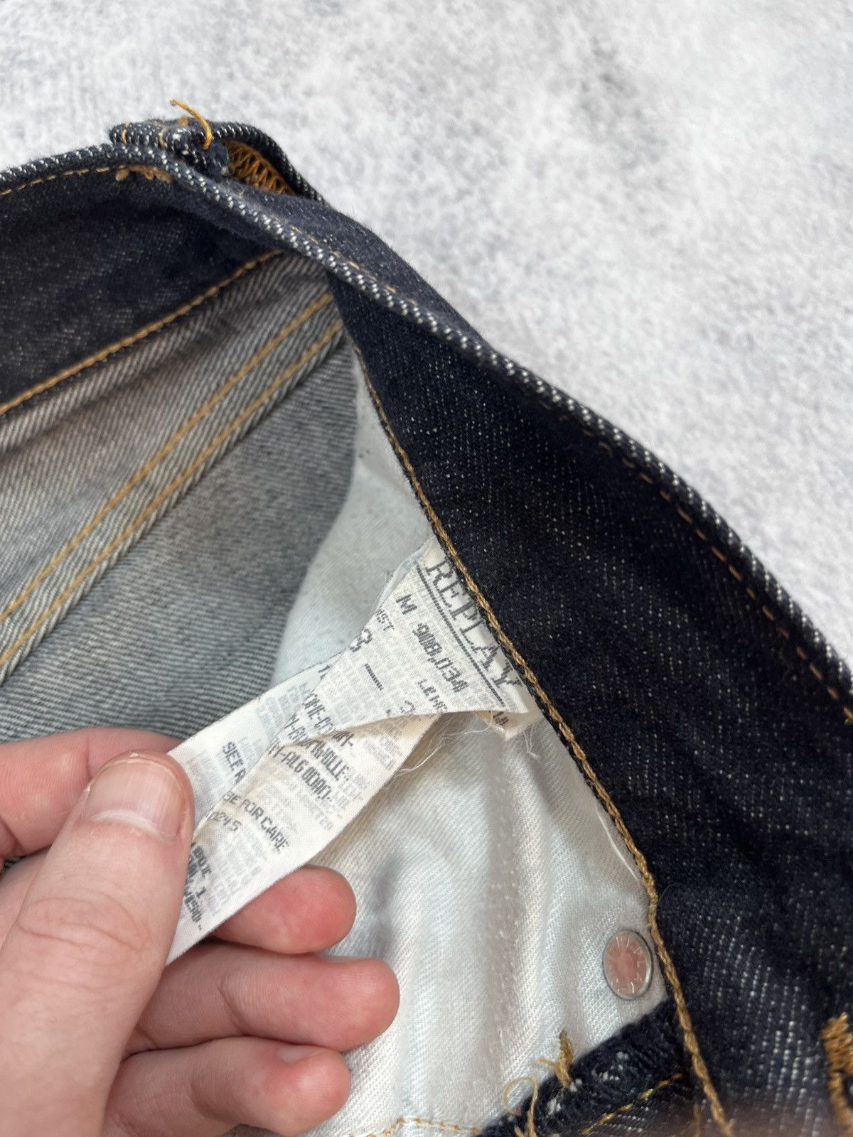 Replay Vintage Y2K Replay Italy straight jeans unisex denim 28 Size US 28 / EU 44 - 6 Thumbnail