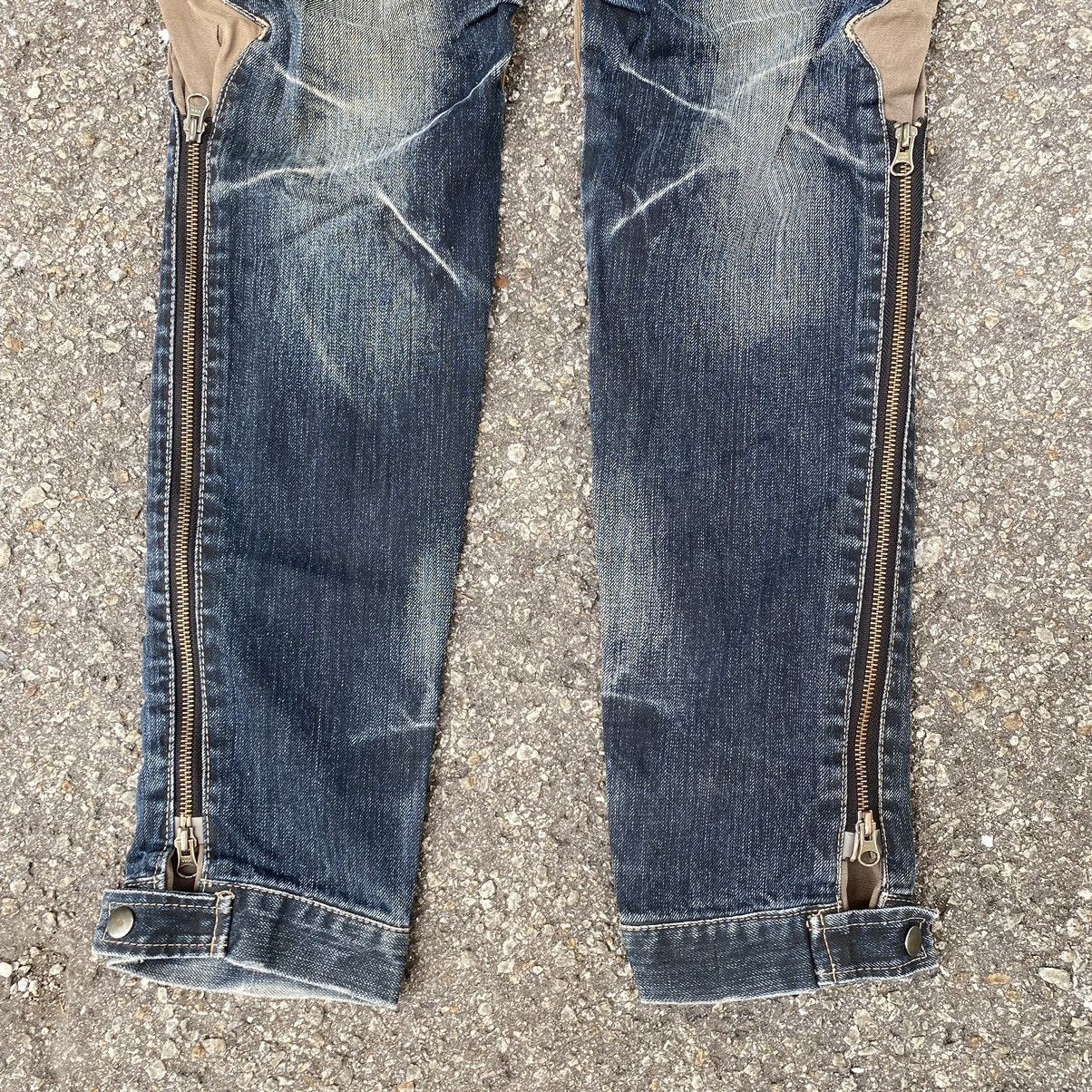 If Six Was Nine PPFM Bush Pant Jeans Hybrid Bondage Punk Style Denim Grunge Size US 31 - 4 Thumbnail