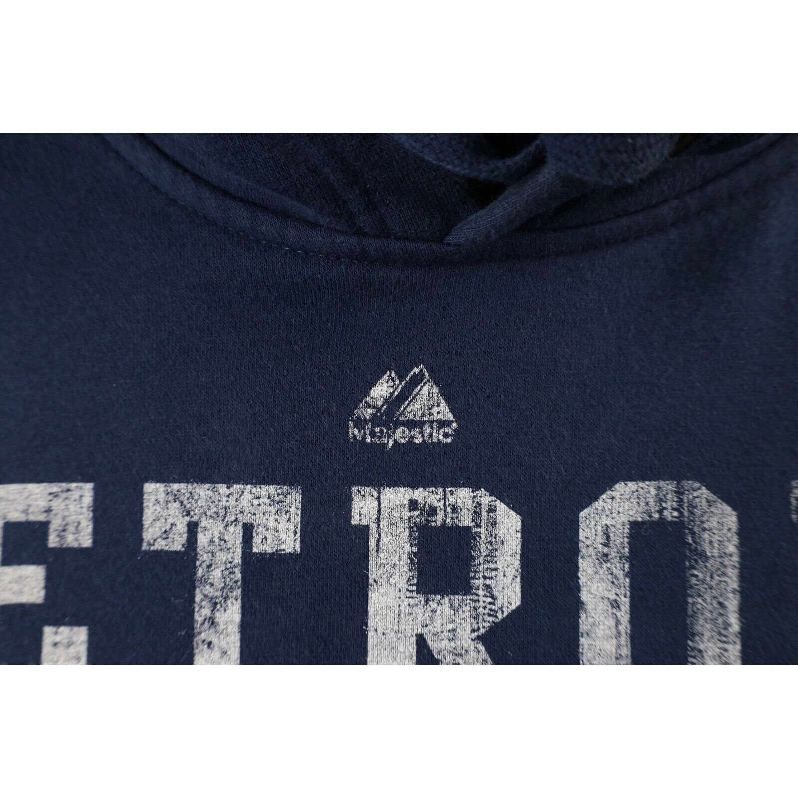 Majestic × Vintage Vintage Majestic Faded Detroit Tigers Baseball Hoodie Size US L / EU 52-54 / 3 - 5 Thumbnail