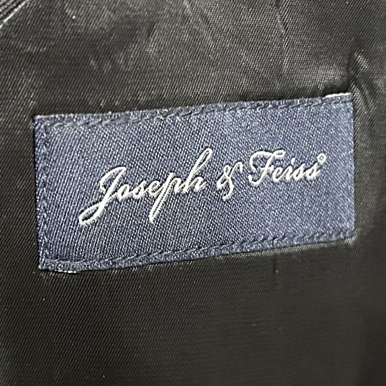 Vintage Joseph & Feiss 54R Sport Coat 100% Wool All Black Two Button Lined Formal Jacket/Coat Size US XS / EU 42 / 0 - 3 Thumbnail
