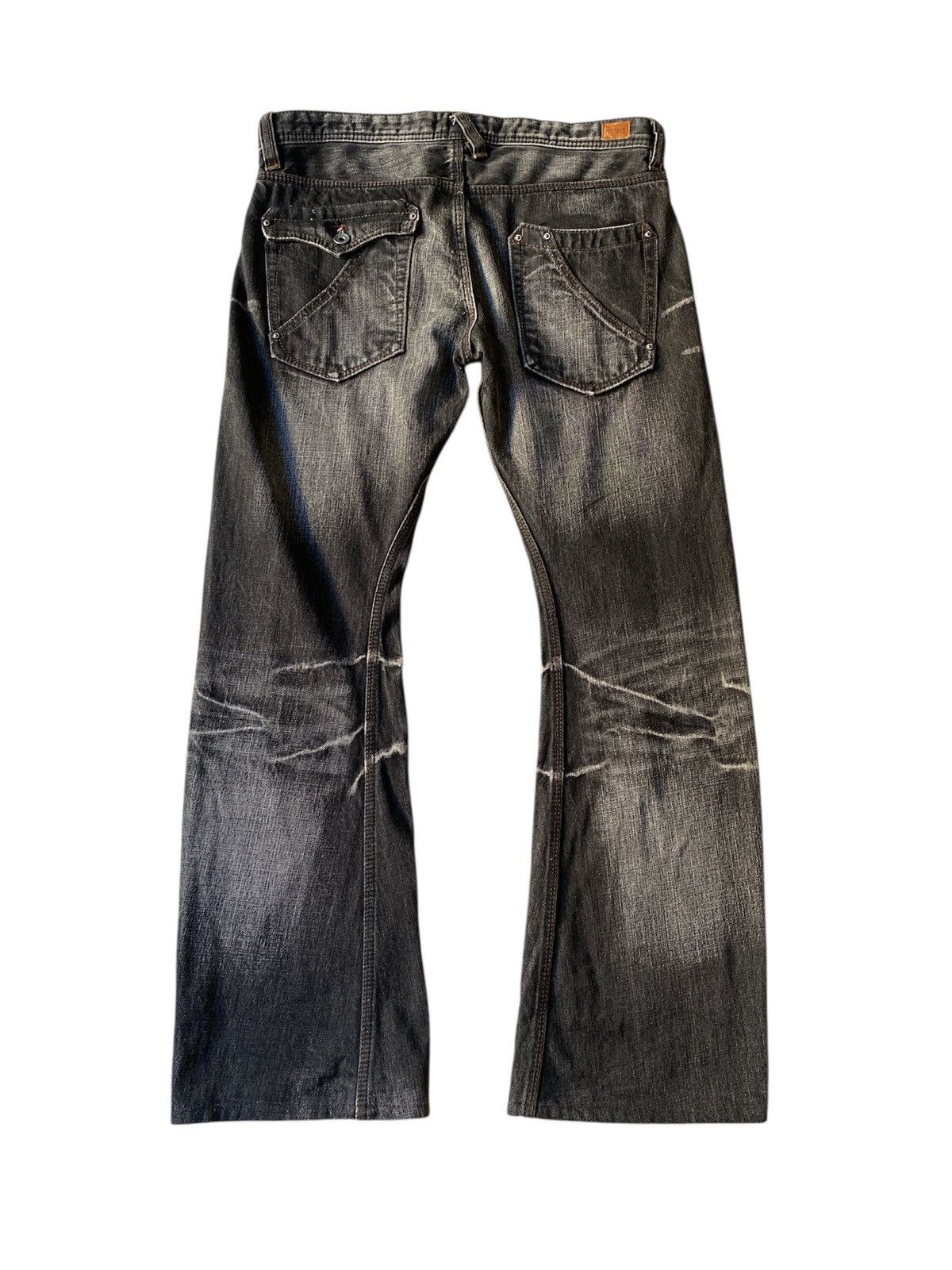Tornado Mart Nico Club For Men NCFM Claws Mark Design Flare Denim Size US 34 / EU 50 - 3 Thumbnail