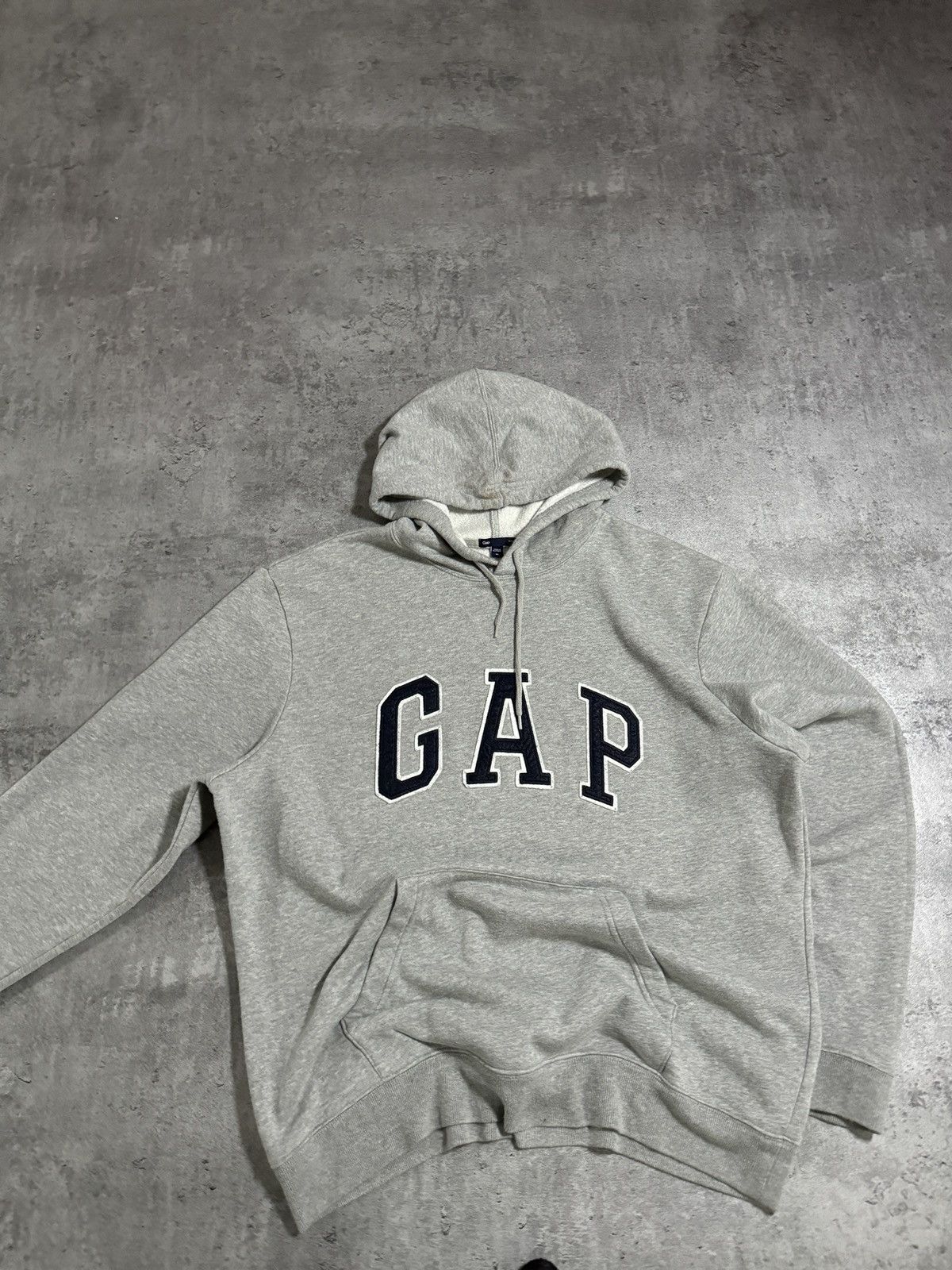 Gap GAP Boxy Hoodie Vintage Rap Skate Y2K Grey Logo Size US XL / EU 56 / 4 - 5 Thumbnail