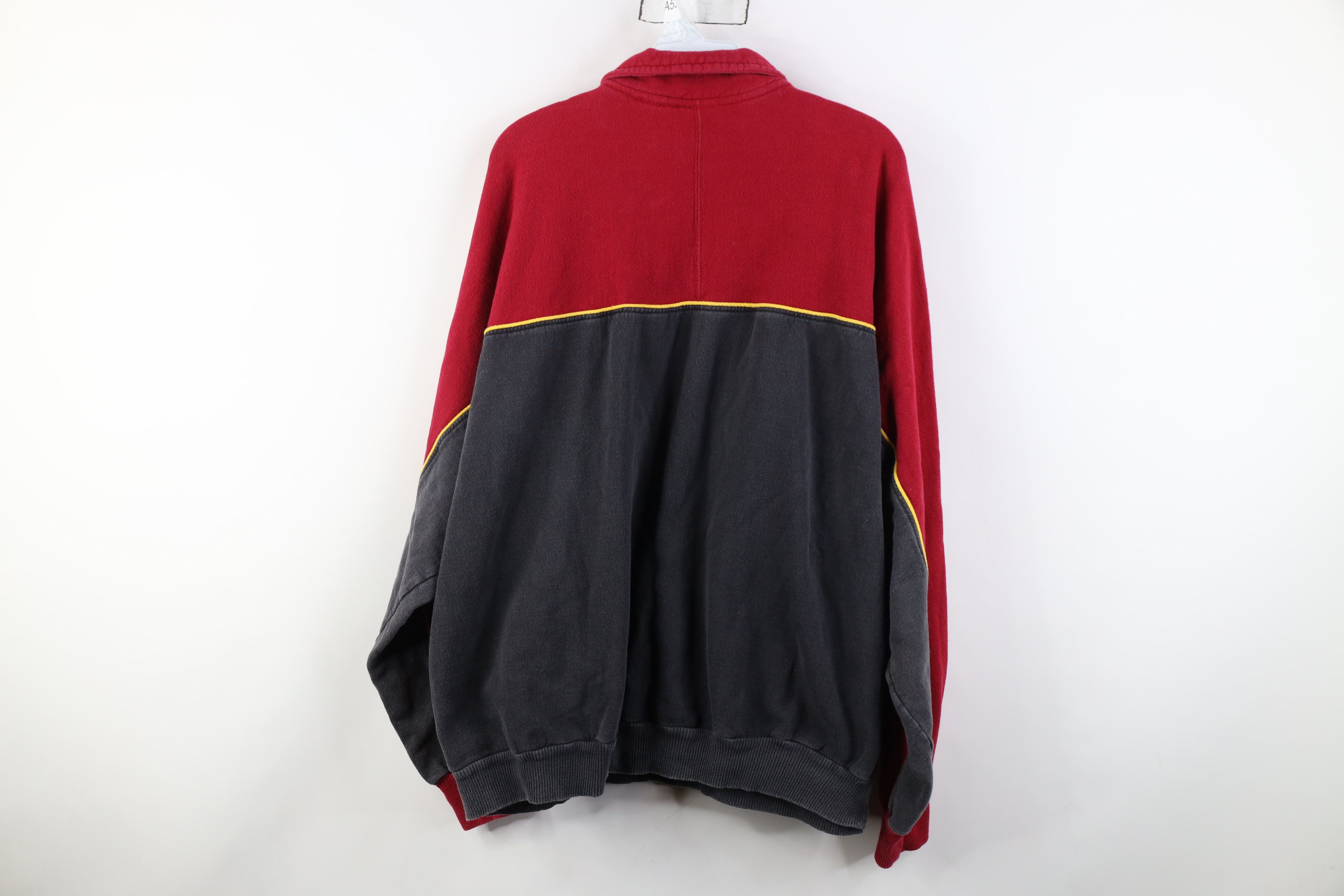 Vintage Vintage 90s Streetwear Block Half Zip Pullover Sweatshirt Size US XXL / EU 58 / 5 - 13 Thumbnail