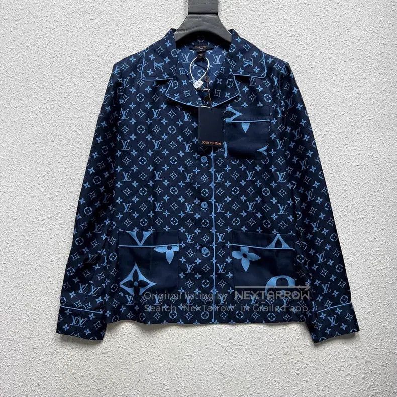 Louis Vuitton Louis Vuitton Full-print presbyopic mulberry silk long-sle Size XXS / US 00 / IT 34 - 1 Thumbnail