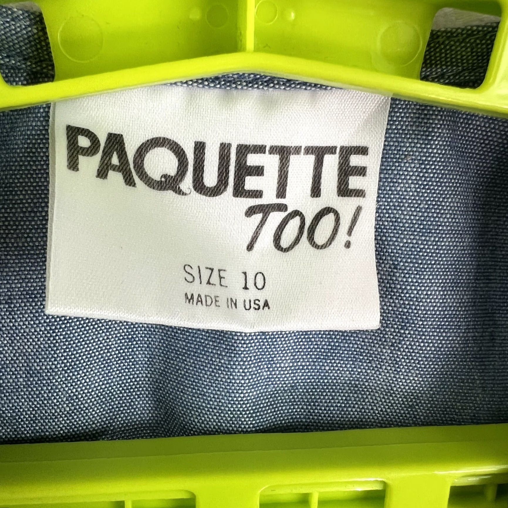 Denime VINTAGE Paqurtte Too Chambray Denim Embroidered Dress Women’s 10 Pockets Size L / US 10 / IT 46 - 7 Thumbnail
