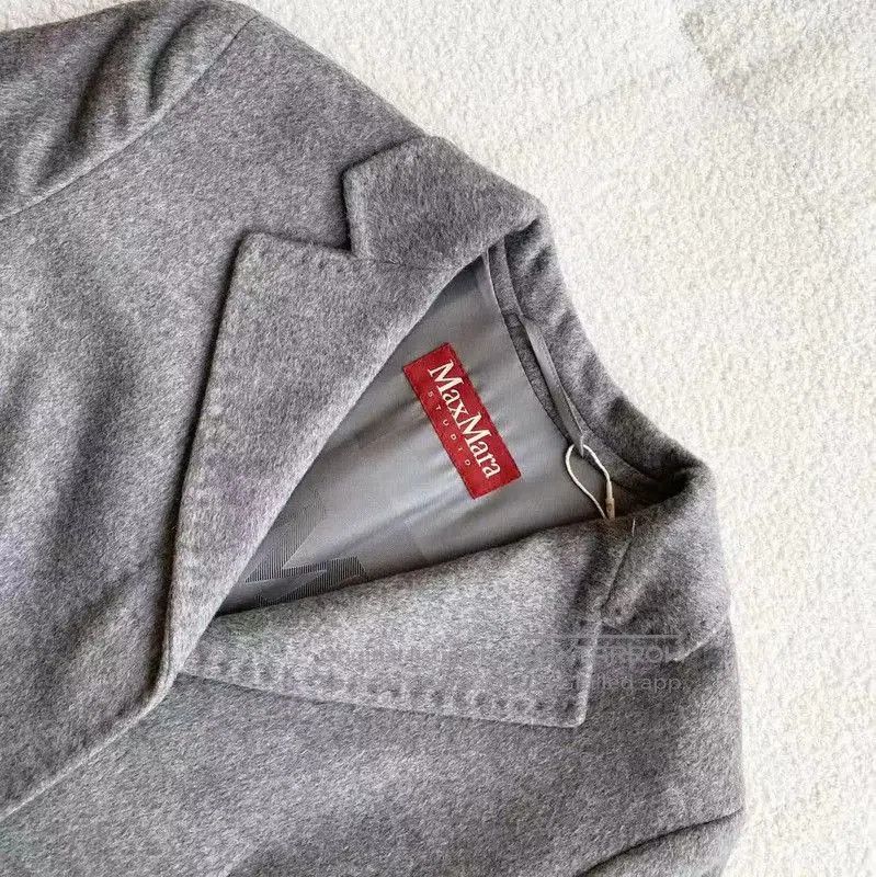 Max Mara MaxMara Women's Grey Wool Coat . Size XXS / US 00 / IT 34 - 3 Thumbnail
